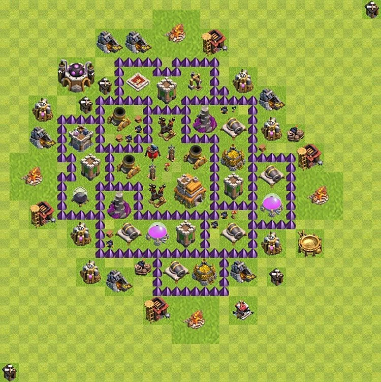 Defense (Trophy) Base TH7 - plan / layout / design - Clash of Clans - (#83)