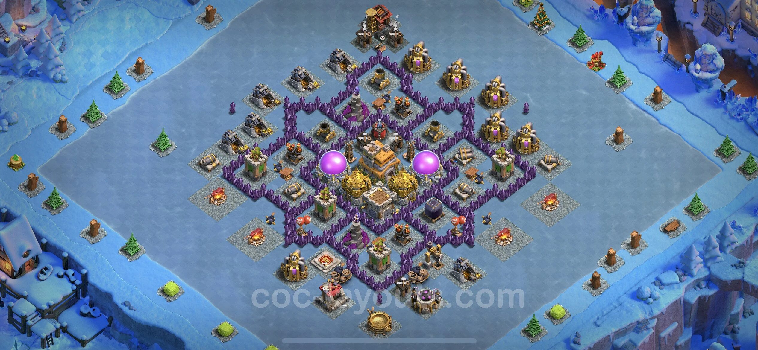 Farming Base TH7 Max Levels with Link, Anti Everything - plan / layout / design - Clash of Clans - (#246) — Фарм TH7