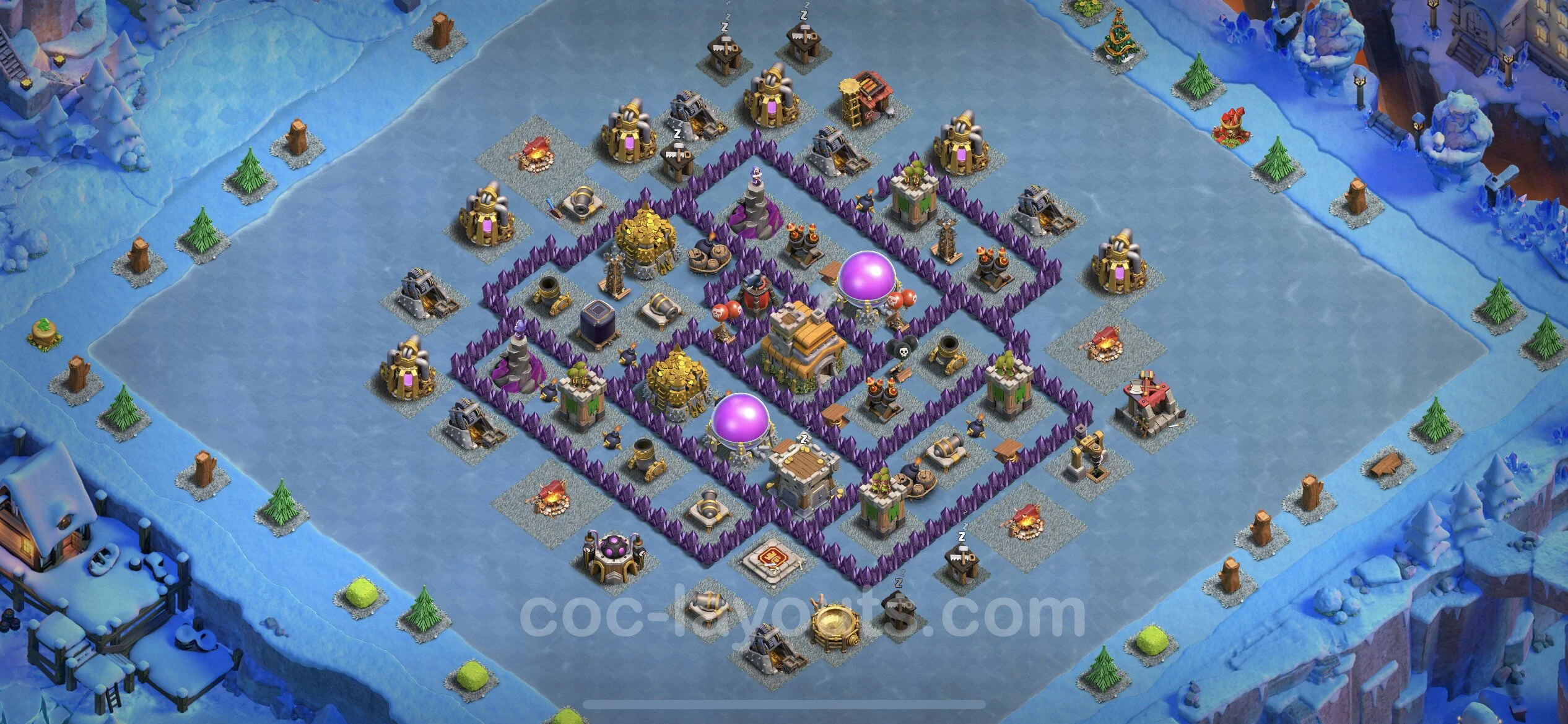 Farming Base TH7 with Link, Anti Everything - plan / layout / design - Clash of Clans - (#253) — Farming TH7