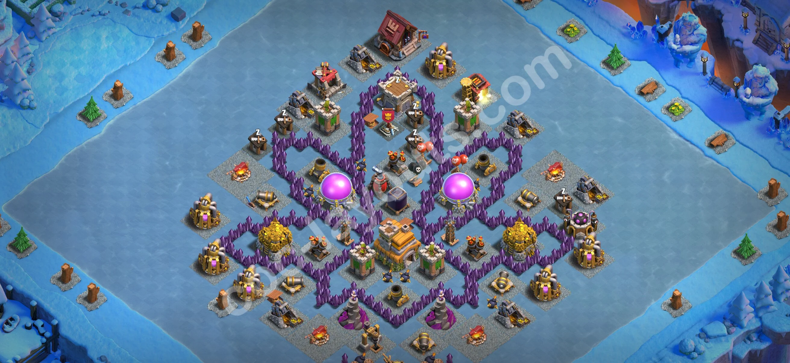 Top Troll Funny Base TH7 with Link - Funny Art Plan 2026 - Clash of Clans - (#10) — Fun TH7