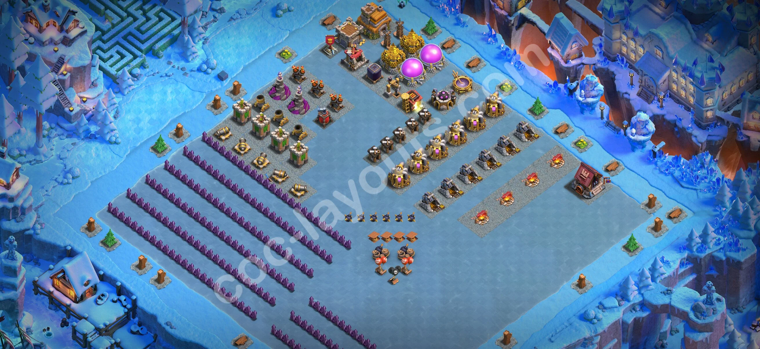 Top Troll Funny Base TH7 with Link - Funny Art Plan 2026 - Clash of Clans - (#11) — Spaß TH7