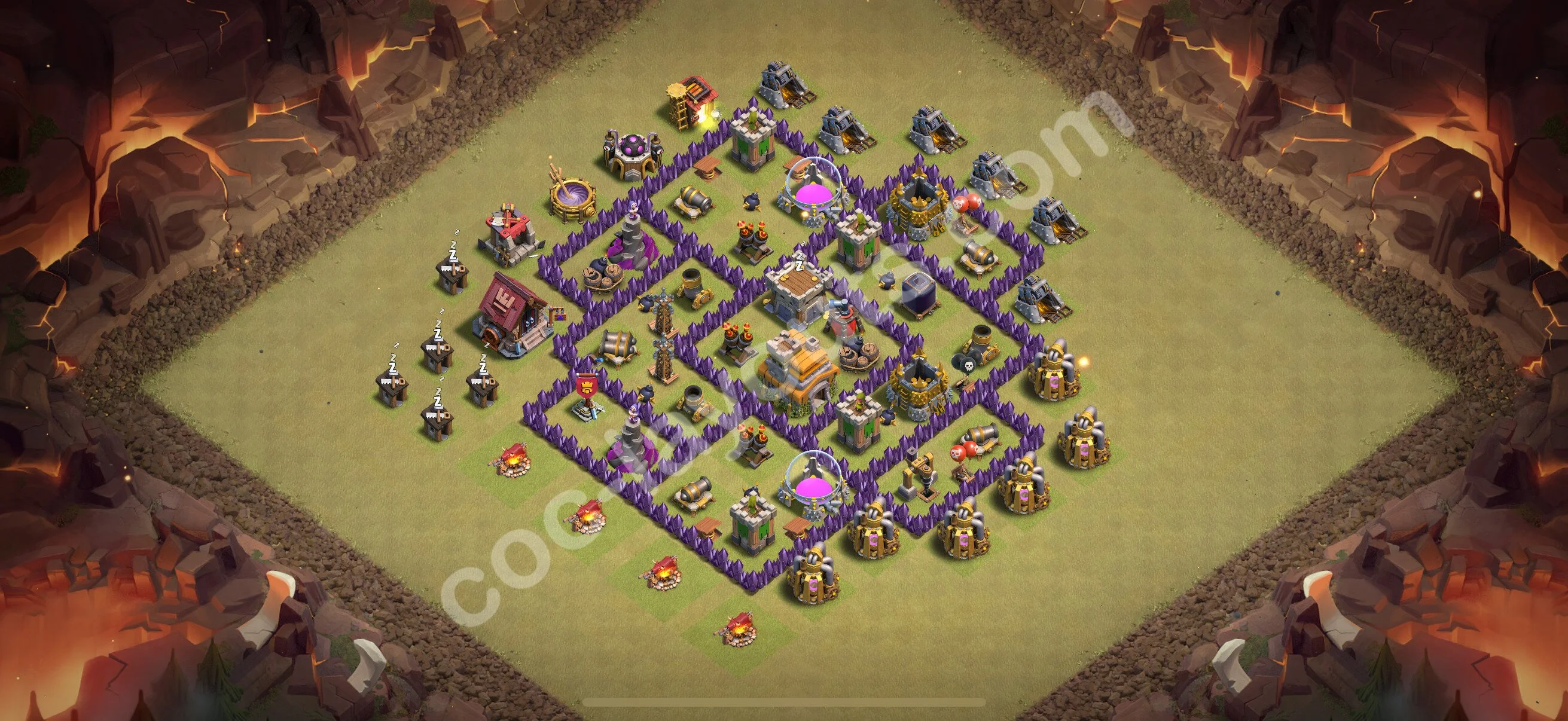 Top War Base TH7 with Link, Anti Everything - CWL Defence Plan 2026 - Clash of Clans - (#166) — Savaş BH7