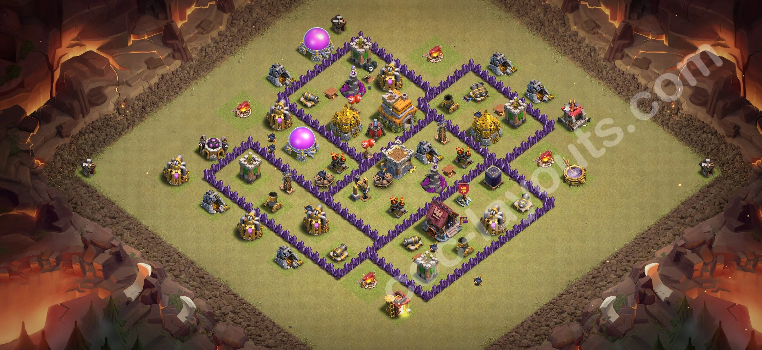 Top War Base TH7 with Link, Anti Everything - Max Levels CWL Plan 2026 - Clash of Clans - (#2)