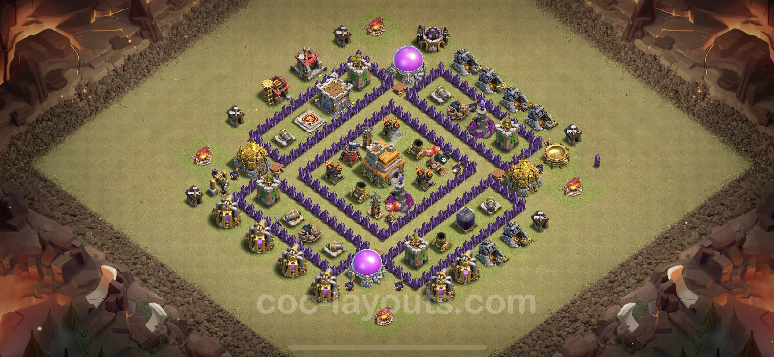 Top War Base TH7 with Link, Anti Air / Dragon - CWL Defence Plan - Clash of Clans - (#27) — Війна BH7