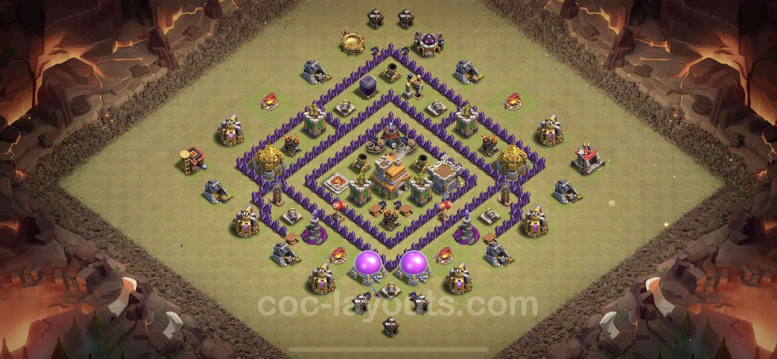 Top War Base TH7 with Link, Anti 3 Stars, Anti Everything - CWL Defence Plan - Clash of Clans - (#30) — Wojna BH7