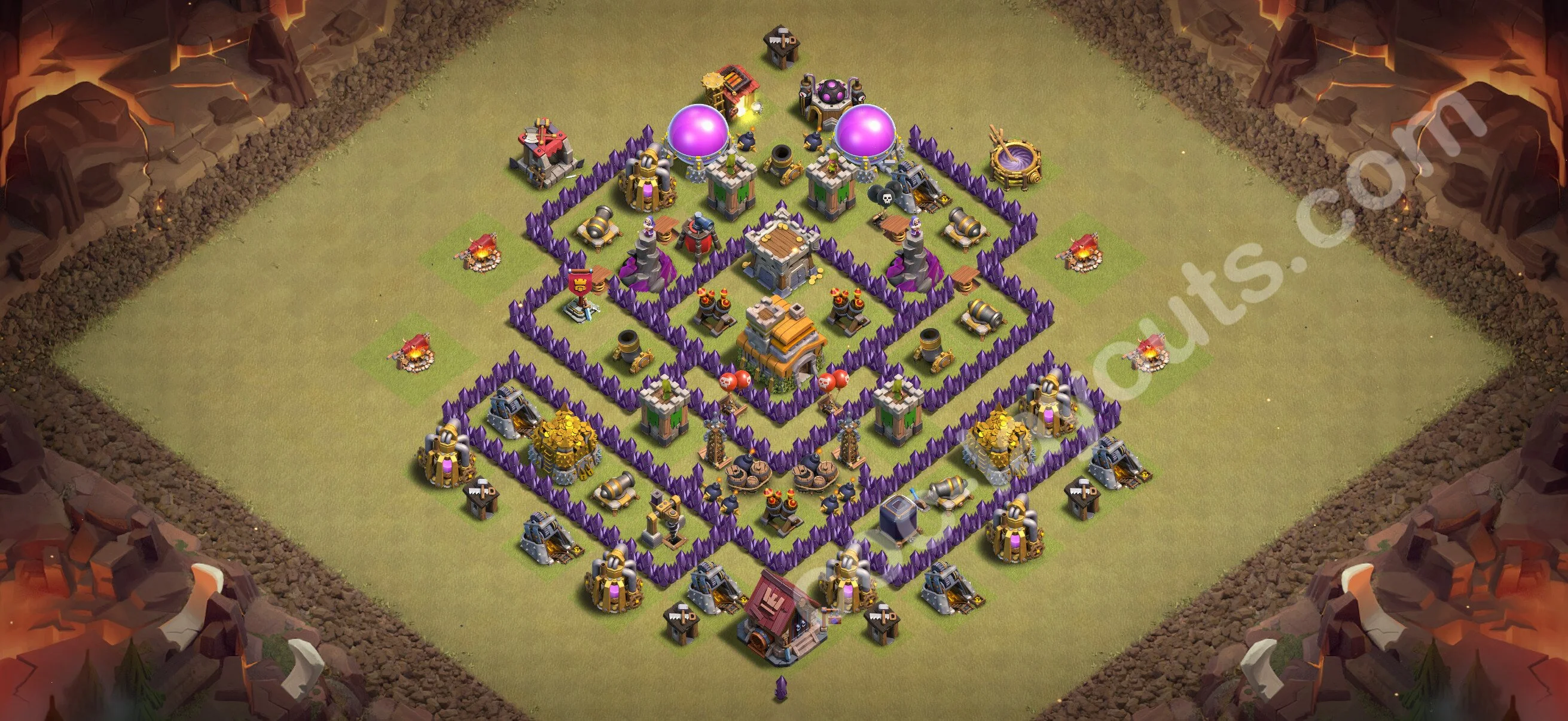 Top War Base TH7 with Link, Anti 3 Stars, Anti Everything - CWL Defence Plan 2026 - Clash of Clans - (#51) — Wojna BH7