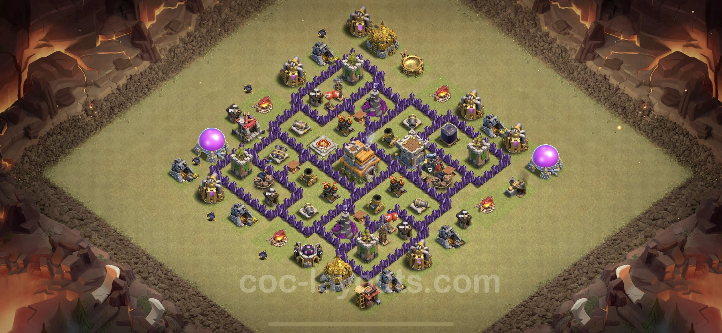 Top War Base TH7 with Link, Anti Everything - Max Levels CWL Plan - Clash of Clans - (#56) — Війна BH7