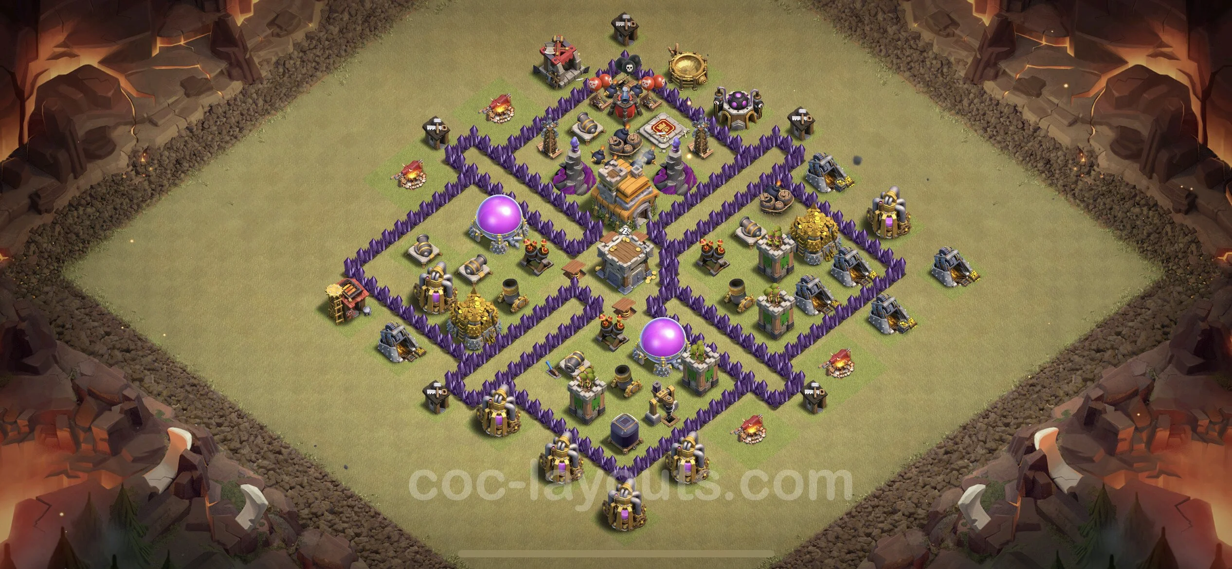 Top War Base TH7 with Link, Anti Everything - Anti 3 Stars CWL Plan - Clash of Clans - (#58) — Війна BH7