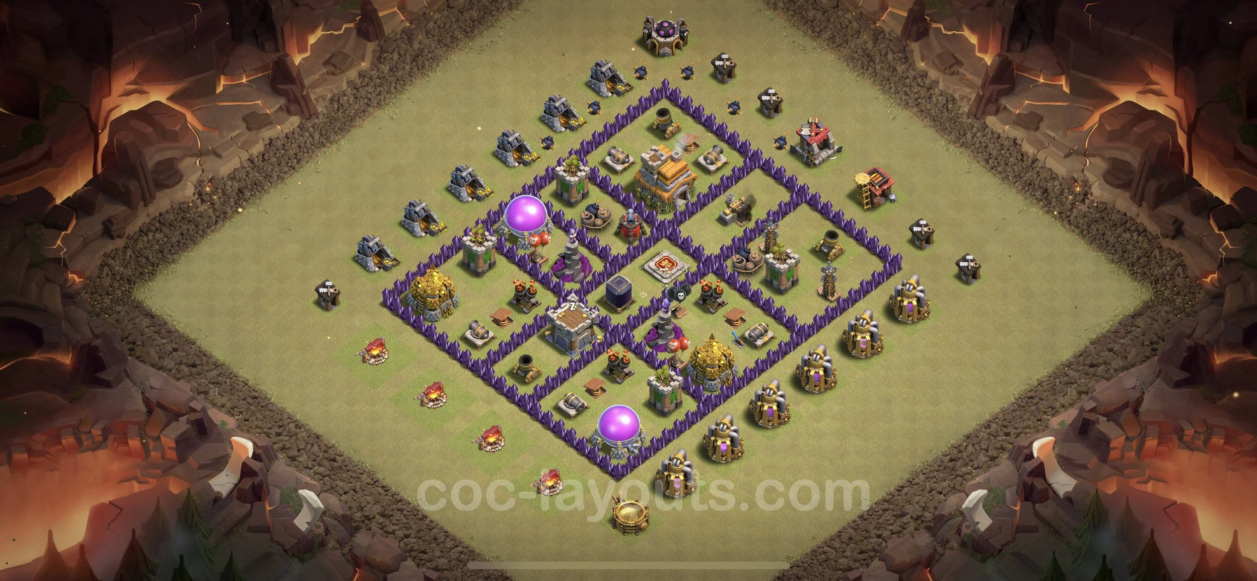 Top War Base TH7 with Link, Anti Everything - Anti 3 Stars CWL Plan - Clash of Clans - (#67) — Війна BH7