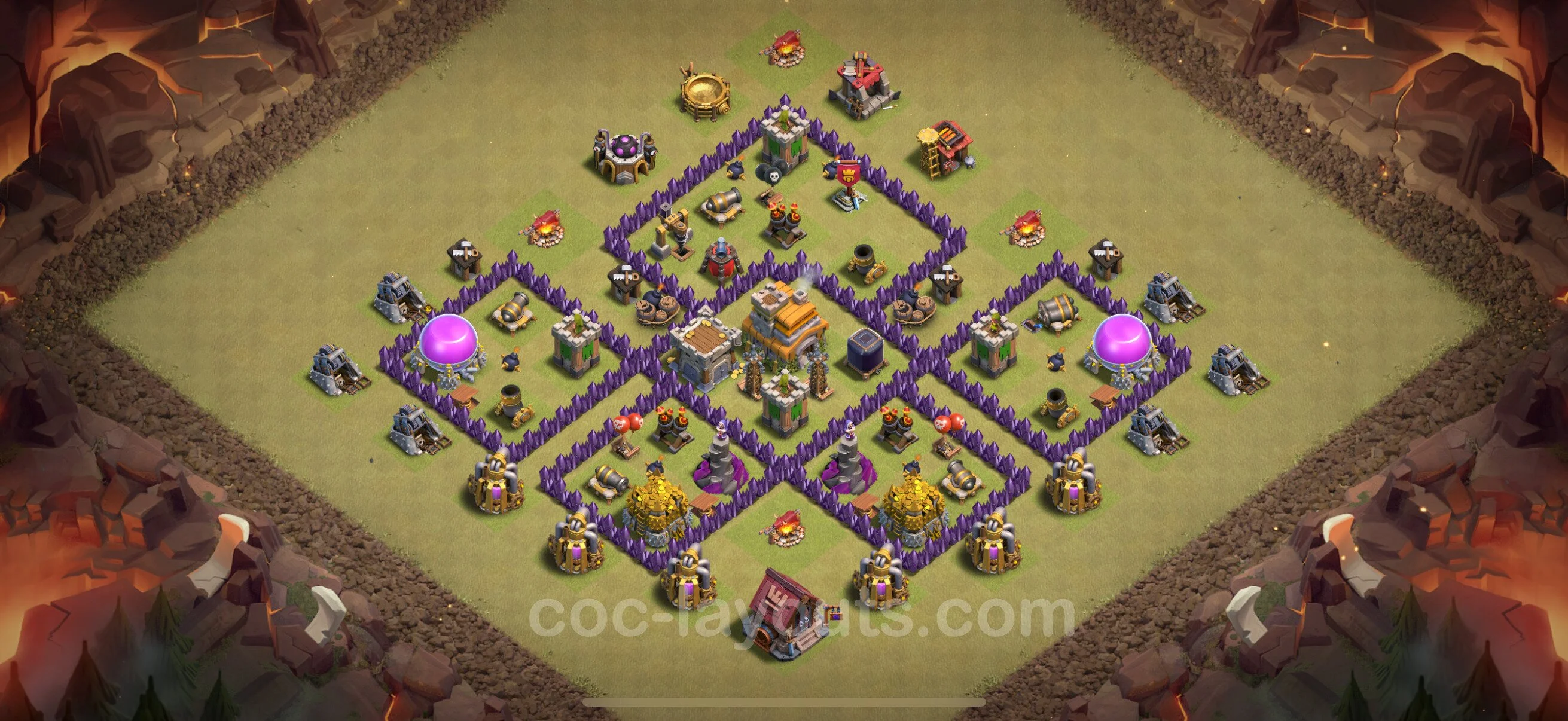 Top War Base TH7 with Link, Anti Everything - Anti 3 Stars CWL Plan - Clash of Clans - (#86) — Війна BH7