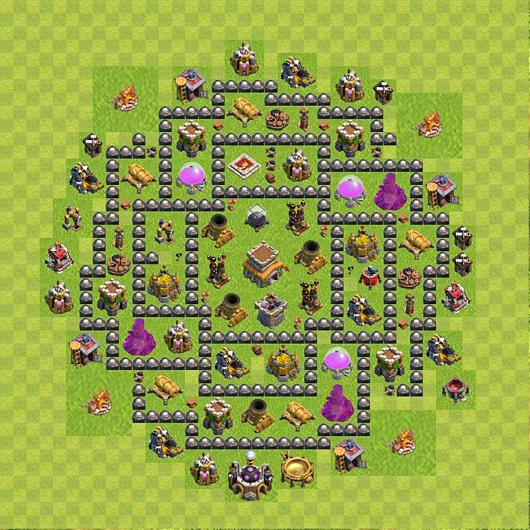 Defense (Trophy) Base TH8 - plan / layout / design - Clash of Clans - (#99)