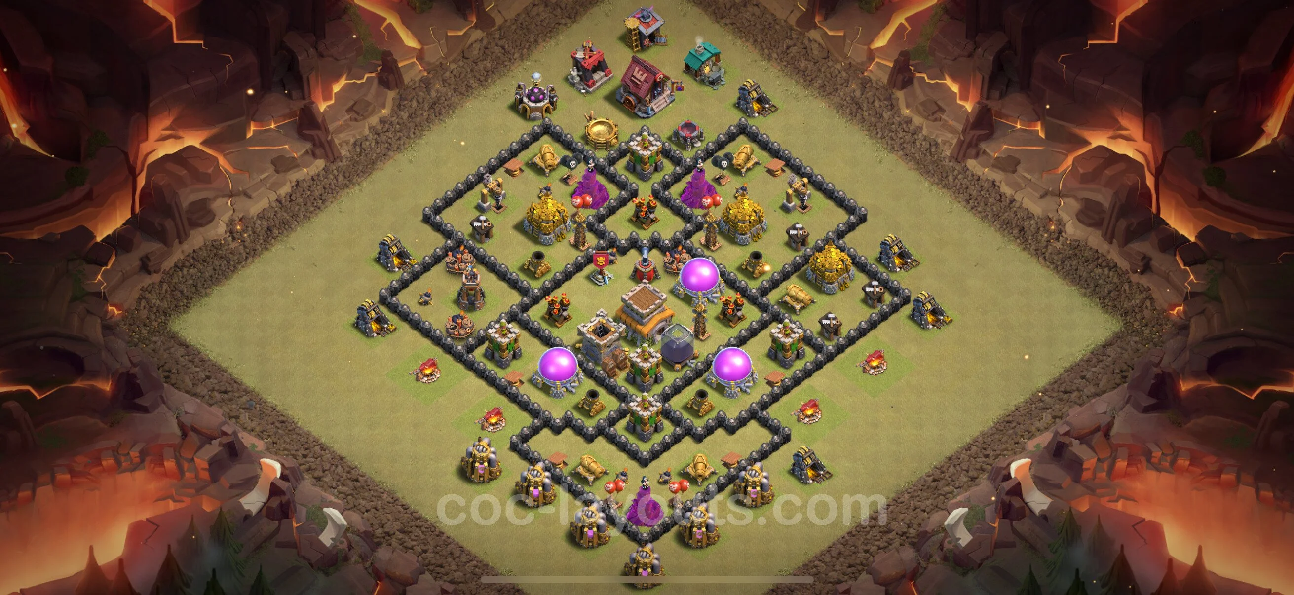 Top War Base TH8 with Link, Anti Air / Dragon, Hybrid - CWL Defence Plan - Clash of Clans - (#118) — Війна BH8