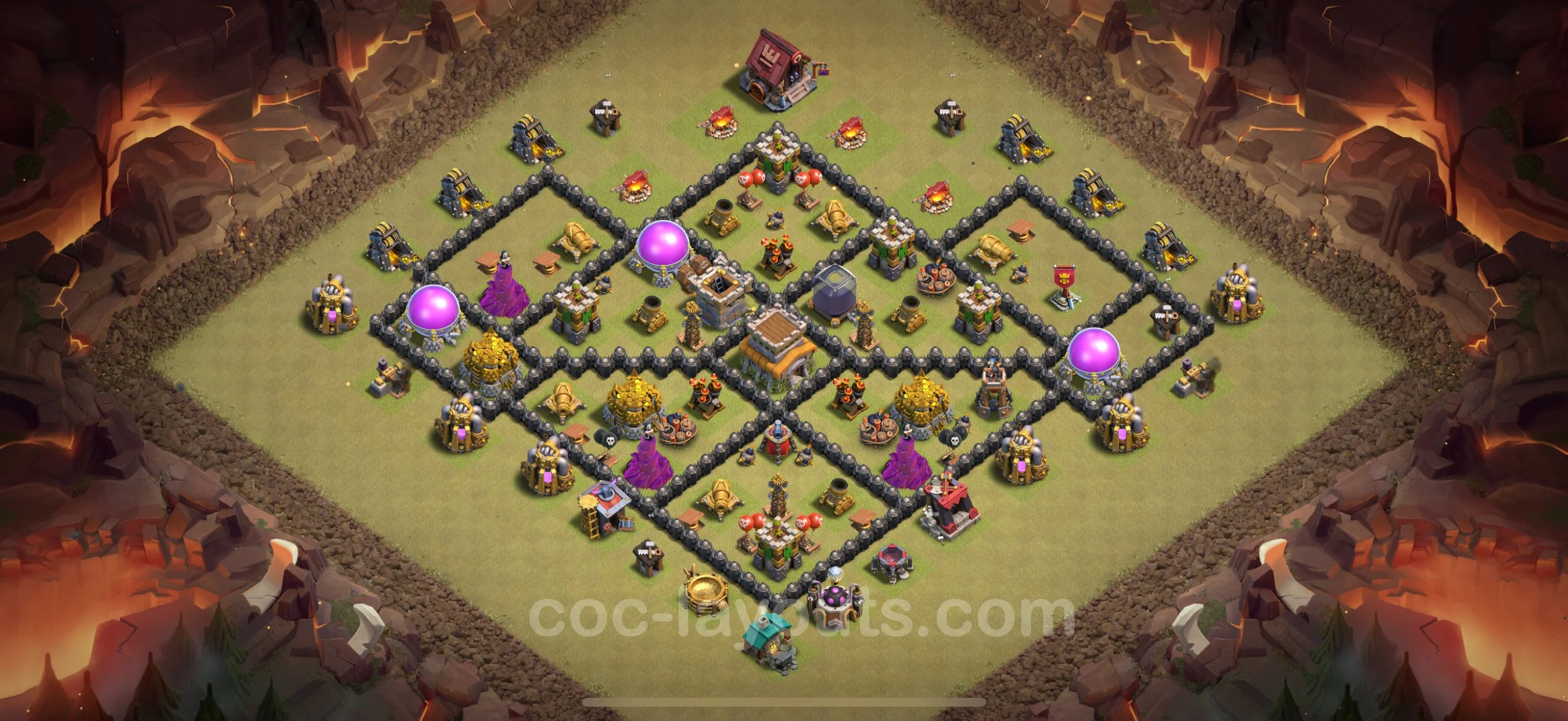 Top War Base TH8 with Link, Anti Everything, Hybrid - CWL Defence Plan - Clash of Clans - (#122) — Війна BH8