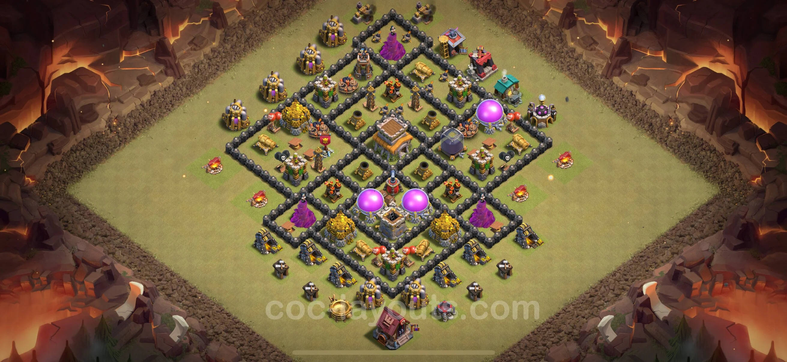 Top War Base TH8 with Link, Anti Everything - Anti 2 Stars CWL Plan - Clash of Clans - (#128) — Війна BH8