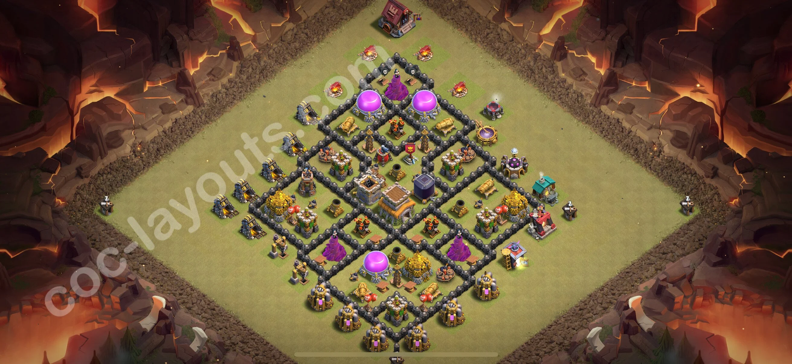 Top War Base TH8 with Link, Anti Everything - Anti 3 Stars CWL Plan 2026 - Clash of Clans - (#134) — Guerra BH8