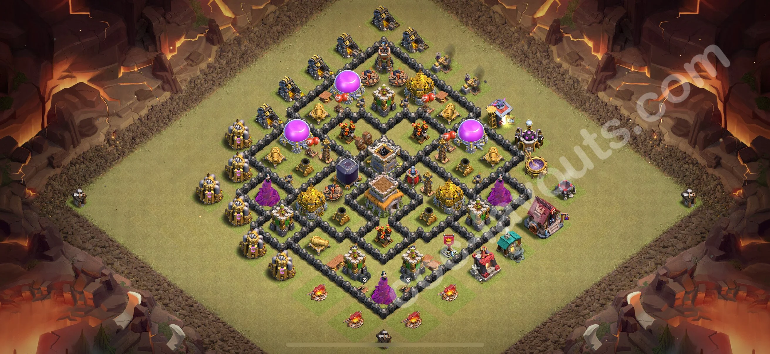 Top War Base TH8 with Link, Anti Everything - Anti 2 Stars CWL Plan 2026 - Clash of Clans - (#143) — Krieg BH8