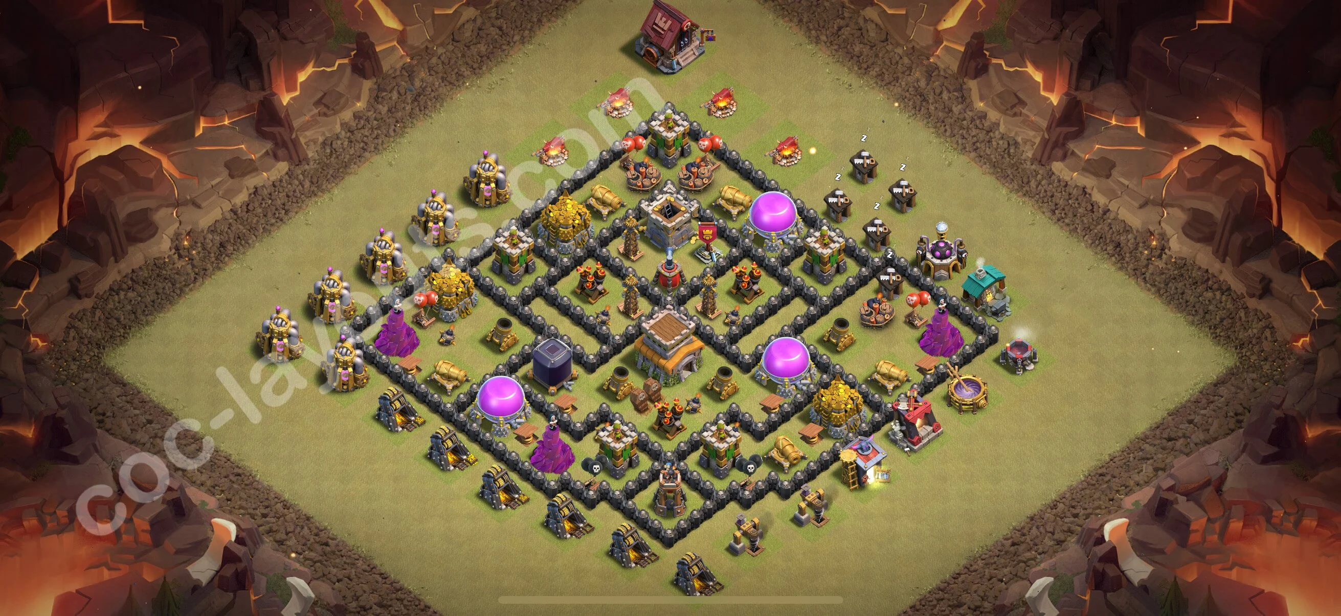 Top War Base TH8 with Link, Anti 2 Stars, Anti Everything - CWL Defence Plan 2026 - Clash of Clans - (#147) — Krieg BH8