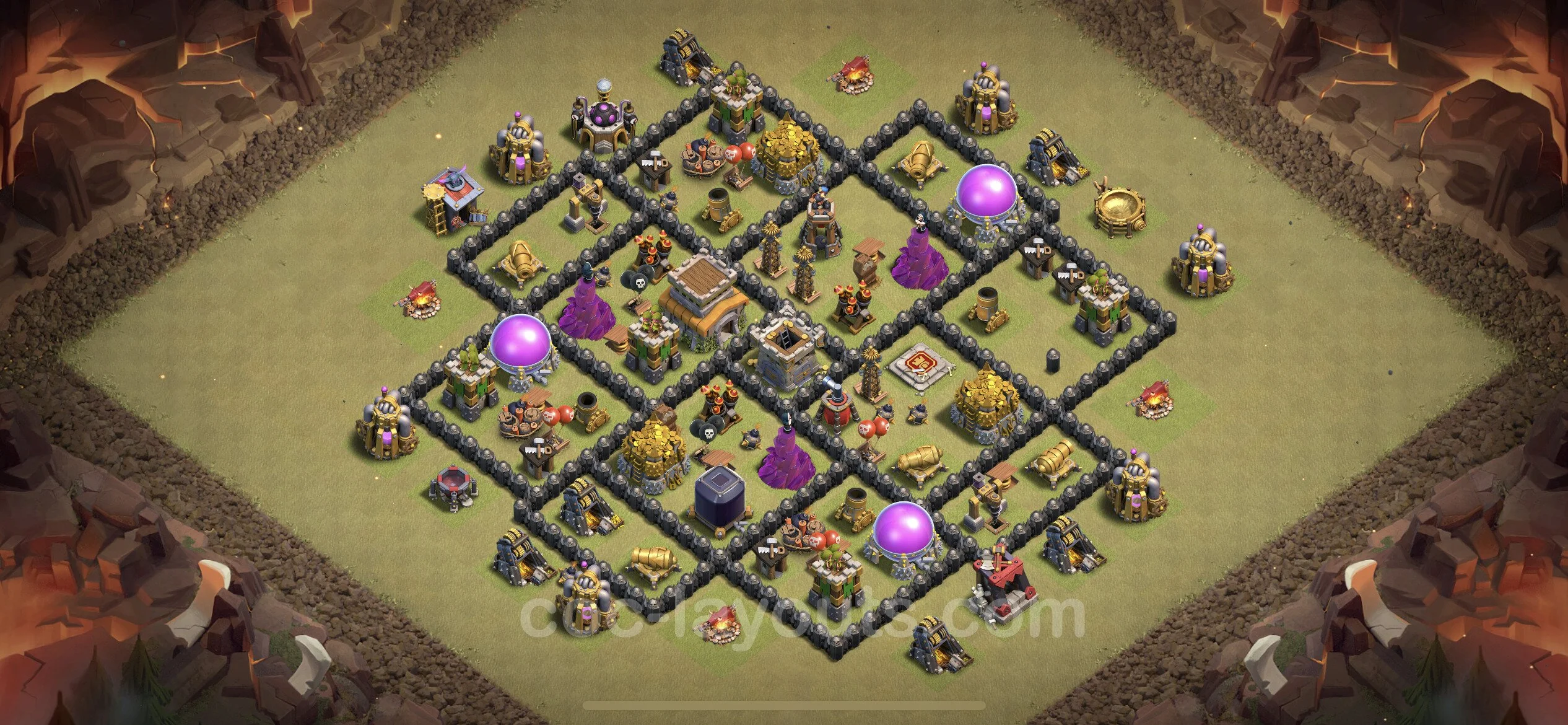 Top War Base TH8 with Link, Anti 3 Stars, Anti Everything - CWL Defence Plan - Clash of Clans - (#31) — Wojna BH8