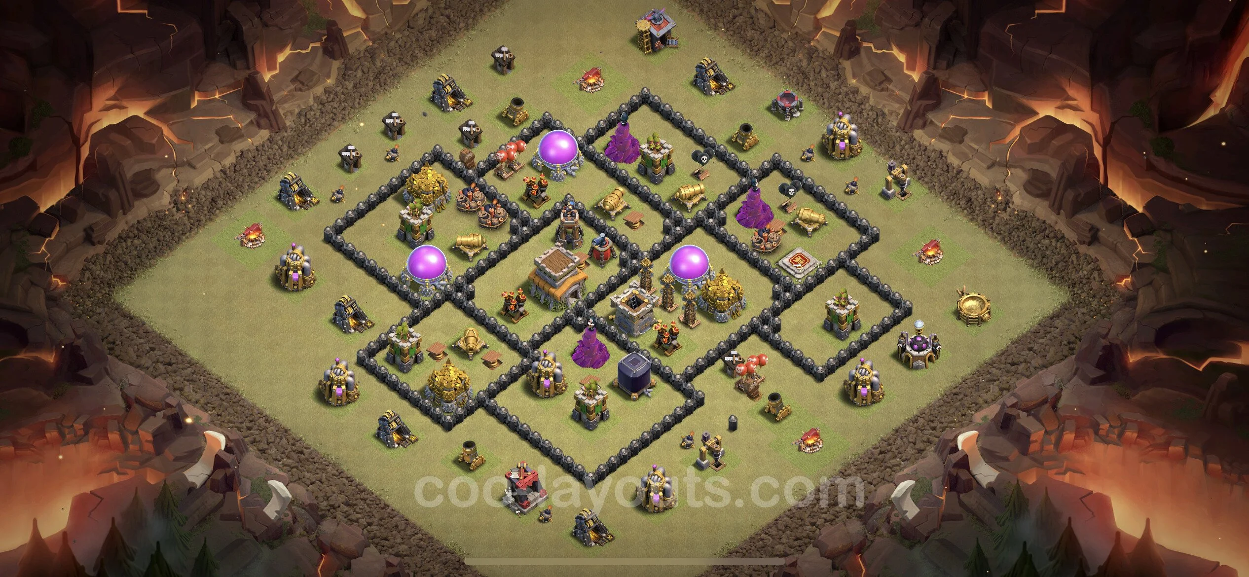 Top War Base TH8 with Link, Anti Air / Dragon - CWL Defence Plan - Clash of Clans - (#38) — Війна BH8