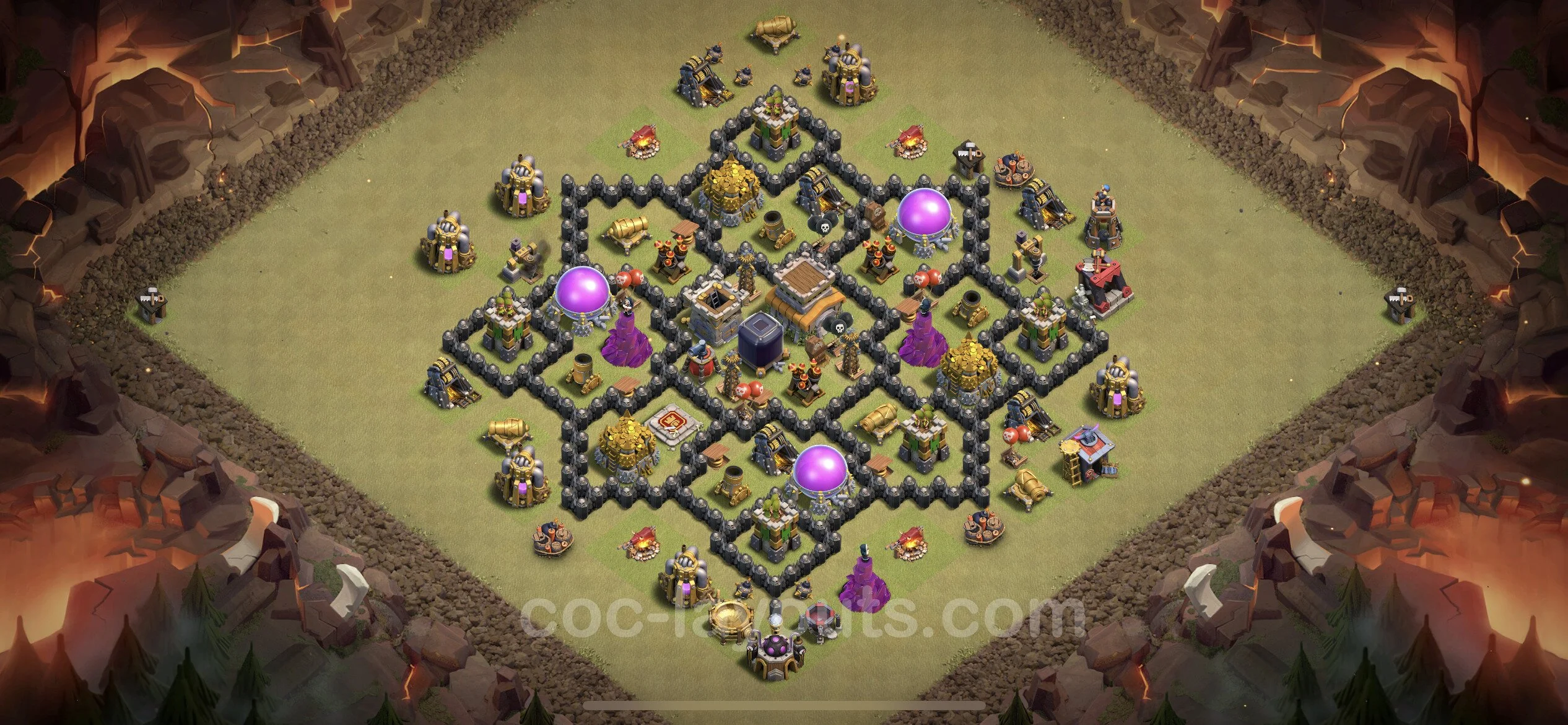 Top War Base TH8 with Link, Hybrid - Anti 2 Stars CWL Plan - Clash of Clans - (#40) — Війна BH8