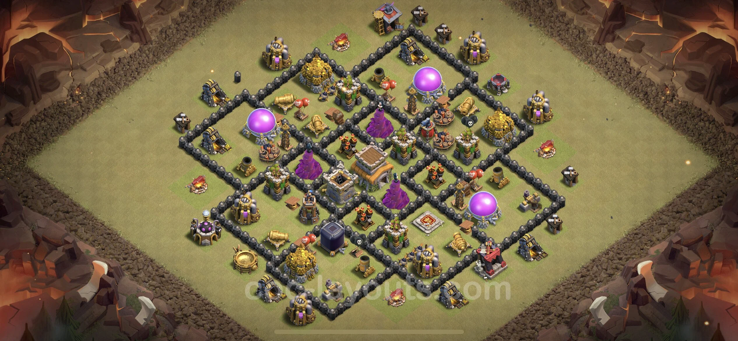 Top War Base TH8 with Link, Anti 3 Stars, Anti Everything - Max Levels CWL Plan - Clash of Clans - (#7) — Wojna BH8