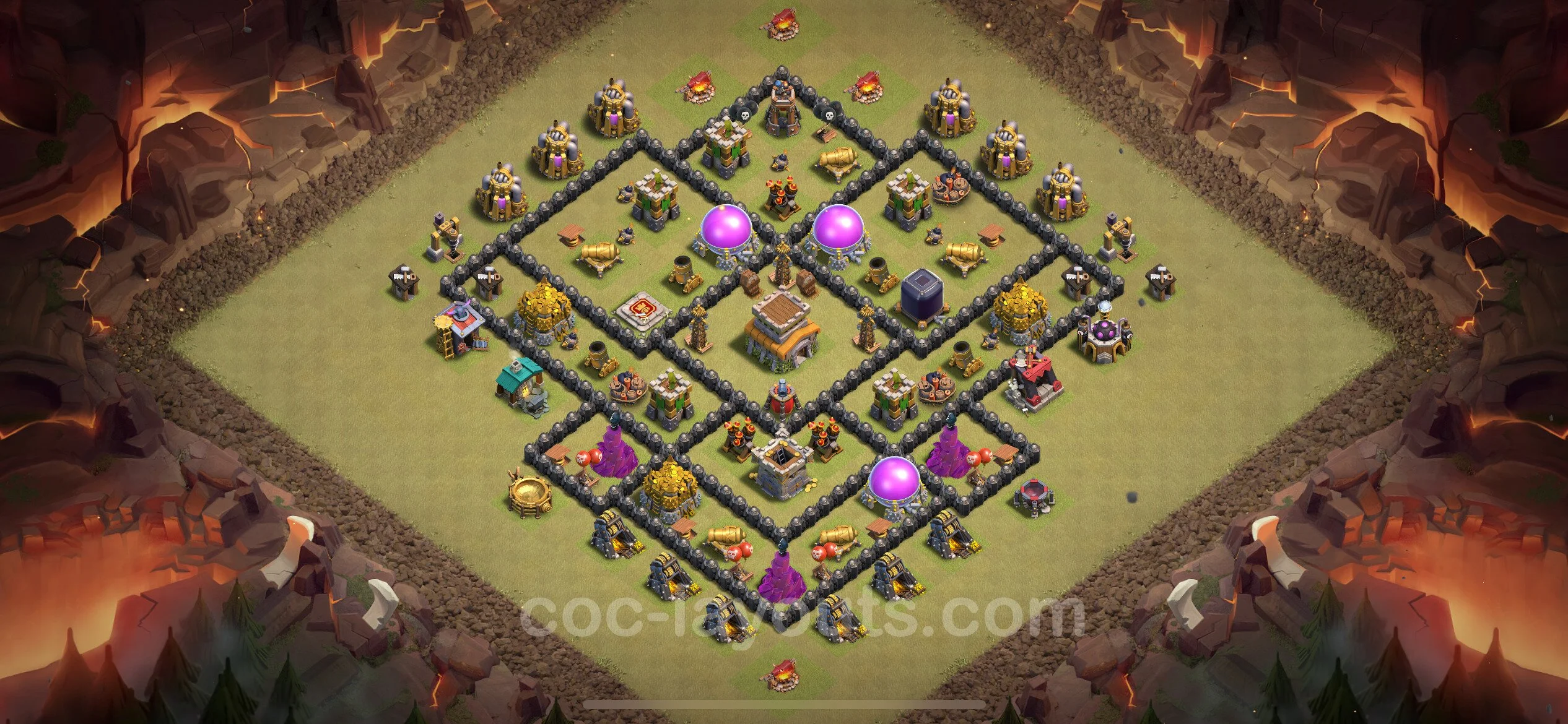 Top War Base TH8 with Link, Anti Air / Dragon - Anti 2 Stars CWL Plan - Clash of Clans - (#73) — Війна BH8