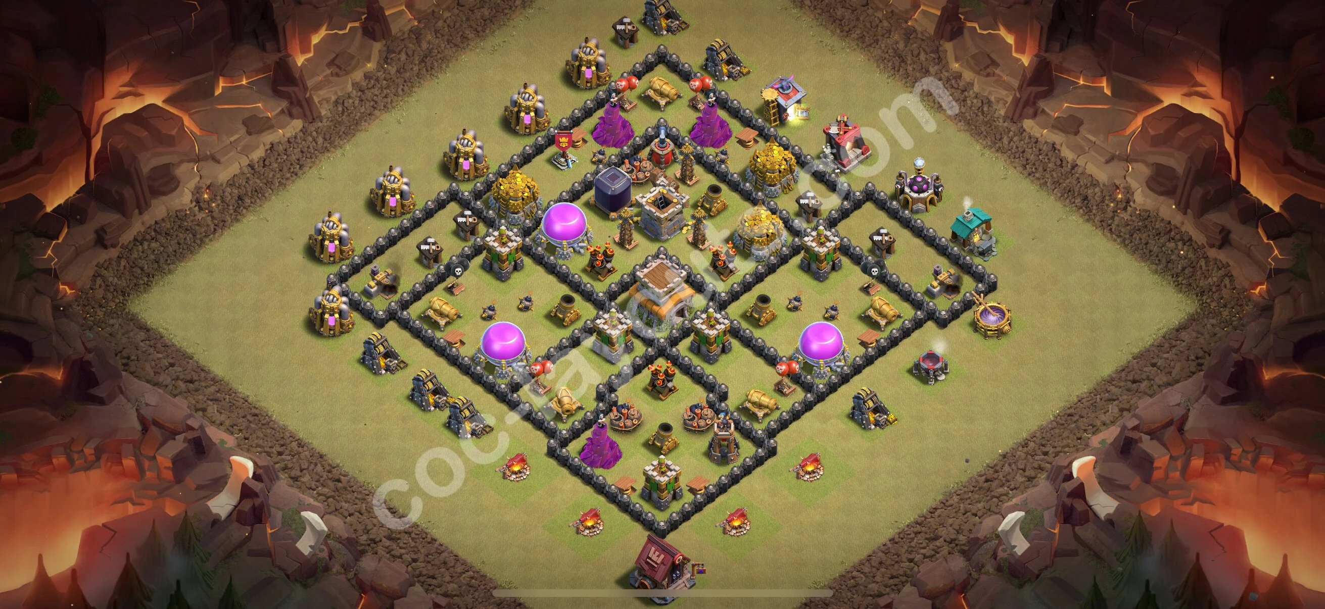 Top War Base TH8 with Link, Anti Air / Dragon - Anti 2 Stars CWL Plan 2026 - Clash of Clans - (#89) — Krieg BH8