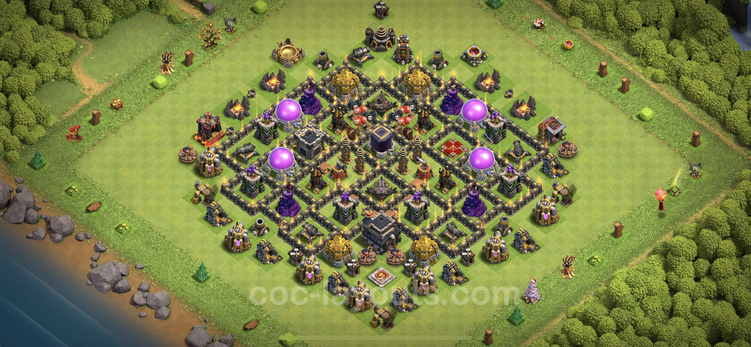Farming Base TH9 Max Levels with Link - plan / layout / design - Clash of Clans - (#201) — फ़ार्मिंग TH9