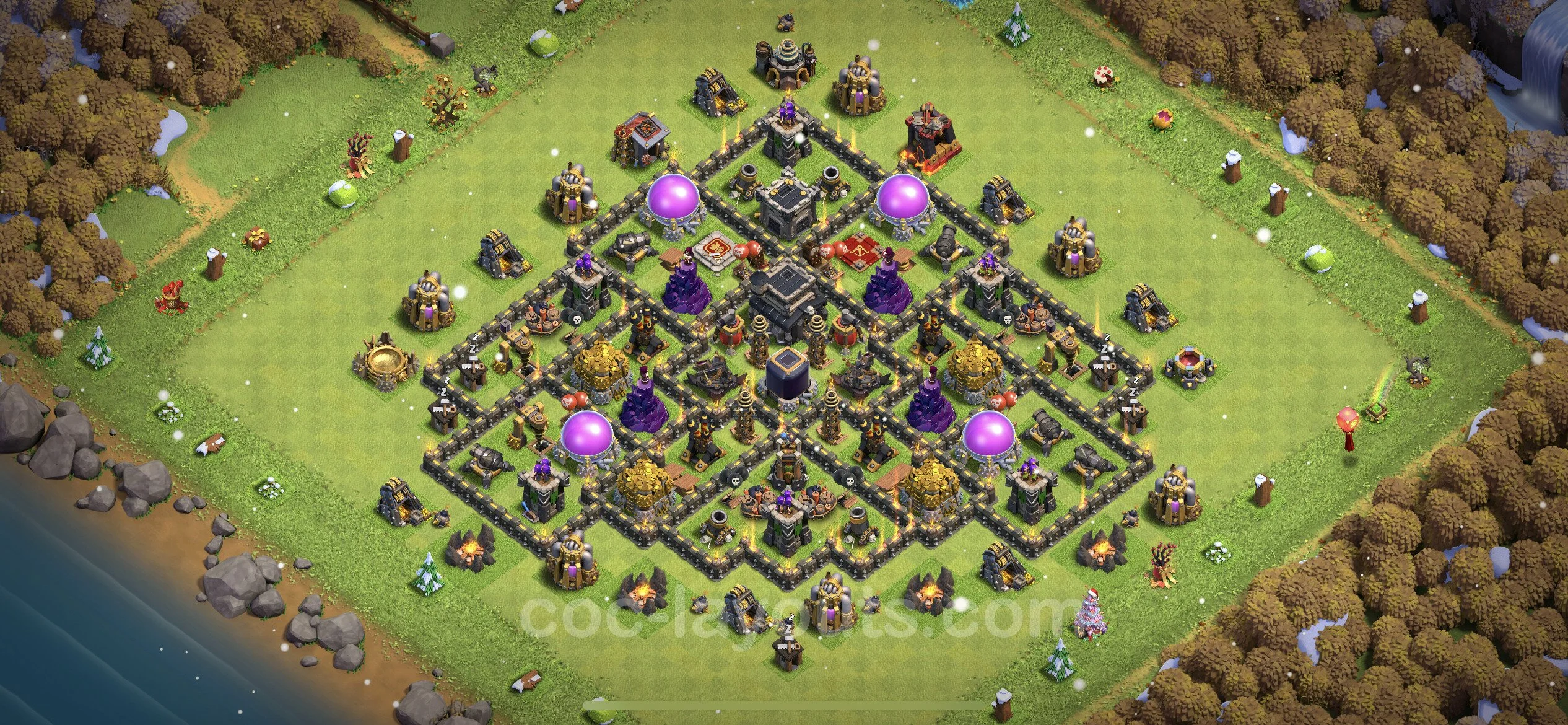 Farming Base TH9 Max Levels with Link - plan / layout / design - Clash of Clans - (#237) — फ़ार्मिंग TH9