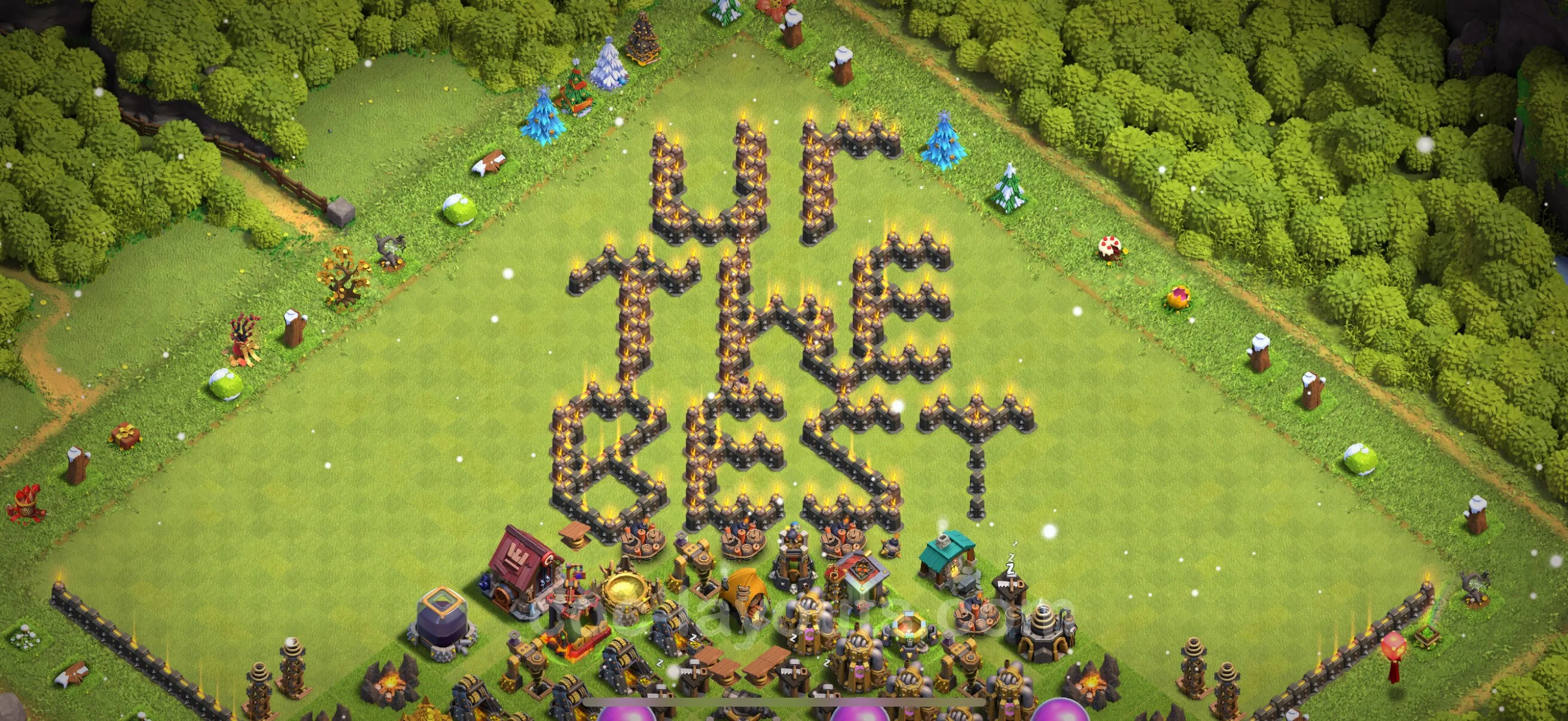 Top Troll Funny Base TH9 with Link - Funny Art Plan - Clash of Clans - (#20) — Fun TH9