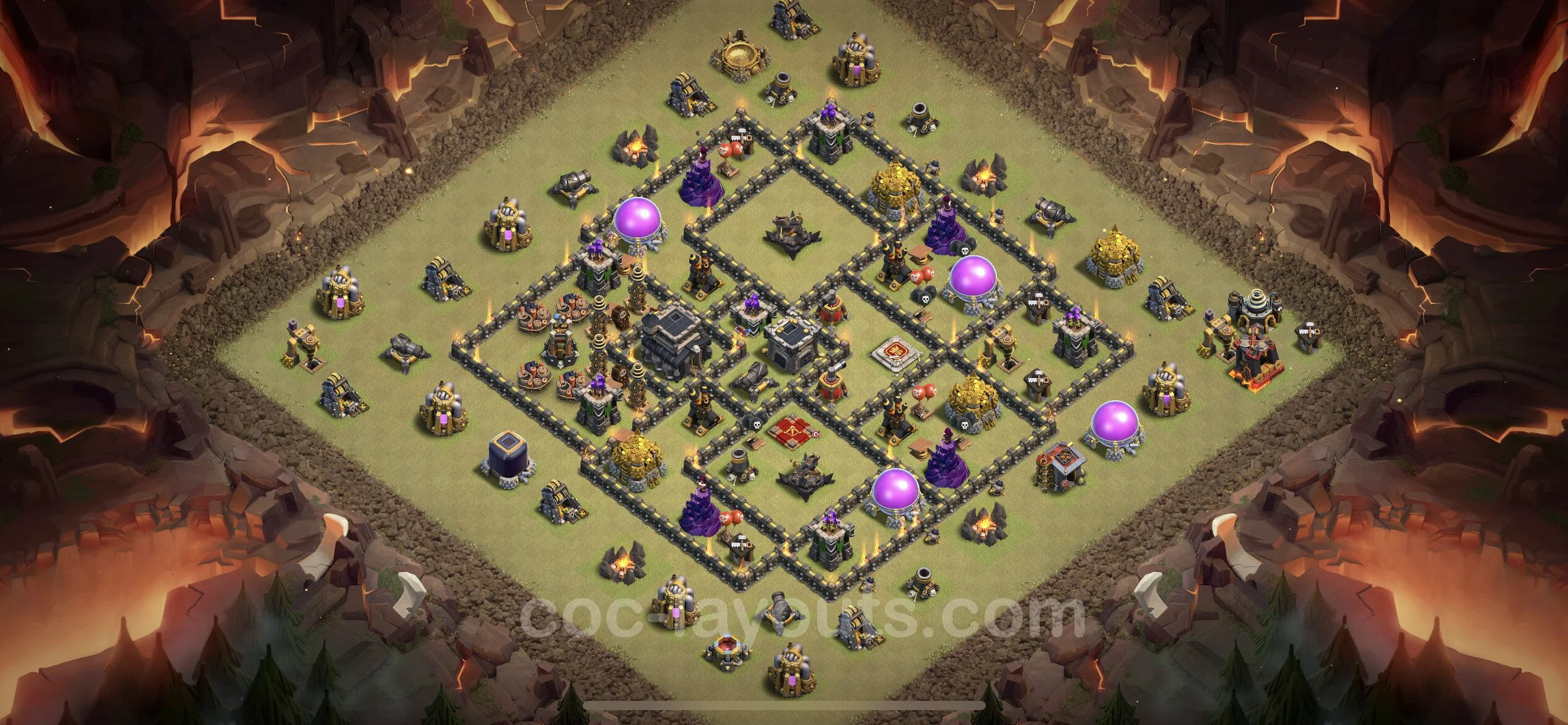 Top War Base TH9 with Link - CWL Defence Plan - Clash of Clans - (#103) — Війна BH9