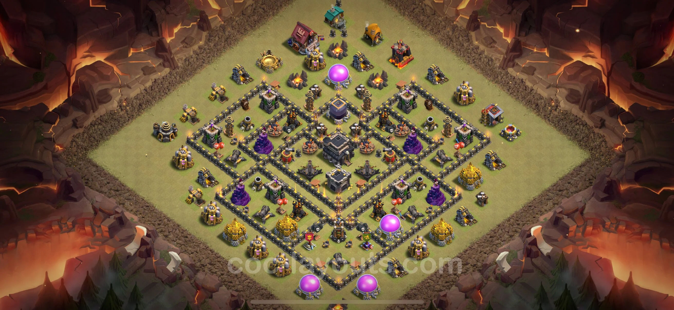 Top War Base TH9 with Link, Anti Everything - Anti 2 Stars CWL Plan - Clash of Clans - (#113) — Війна BH9