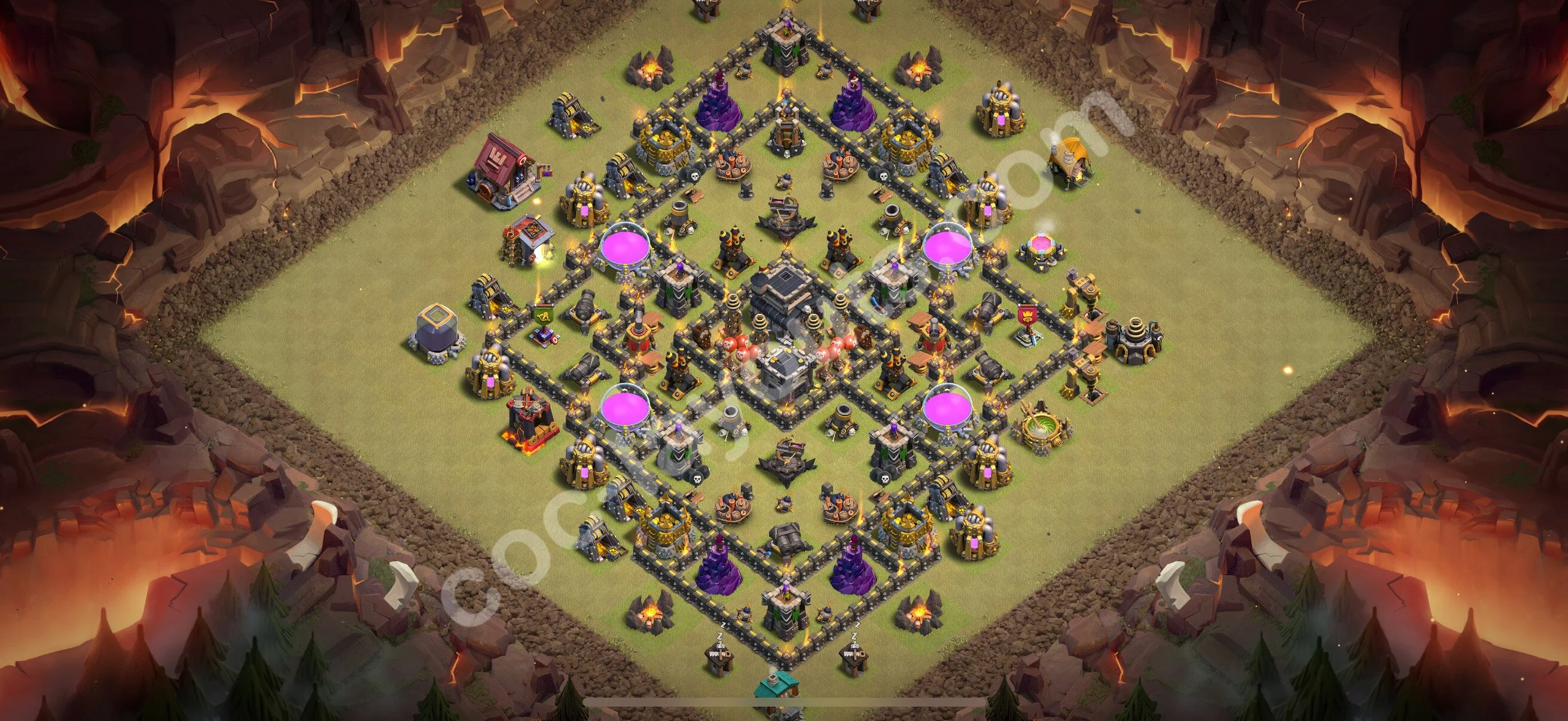 Top War Base TH9 with Link, Anti Air / Dragon - CWL Defence Plan 2026 - Clash of Clans - (#114) — Perang BH9