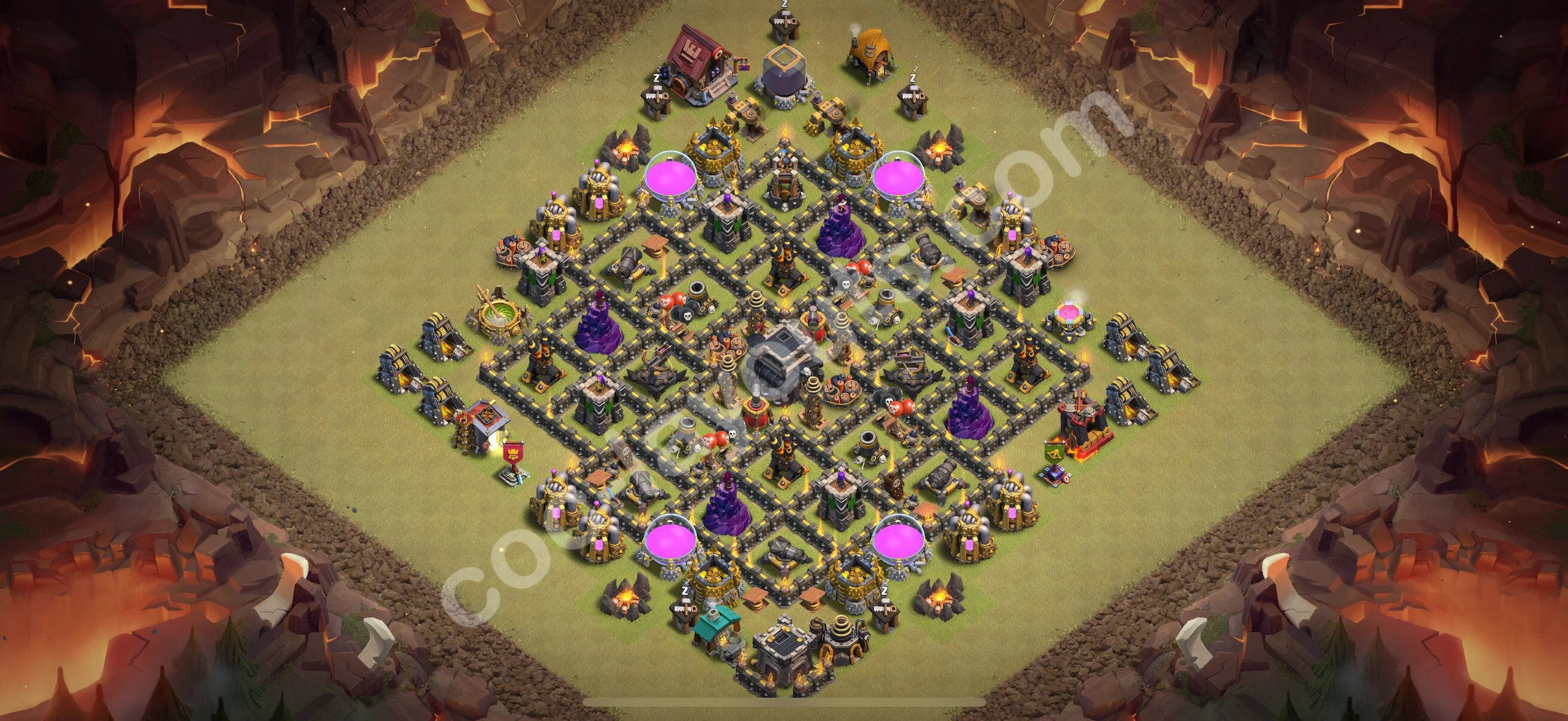 Top War Base TH9 with Link - Anti 2 Stars CWL Plan 2026 - Clash of Clans - (#117)