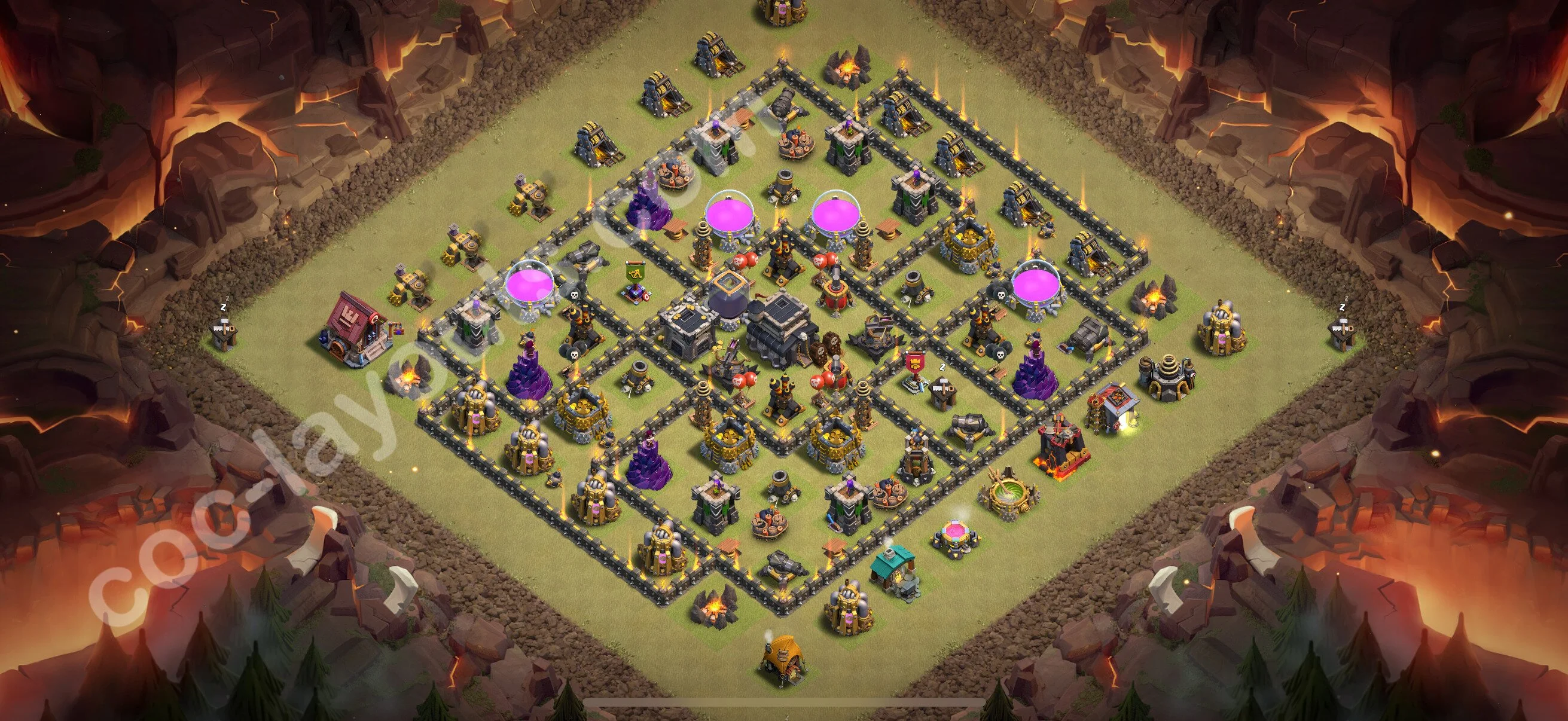 Top War Base TH9 with Link, Anti Everything - Anti 3 Stars CWL Plan 2026 - Clash of Clans - (#118) — Война BH9