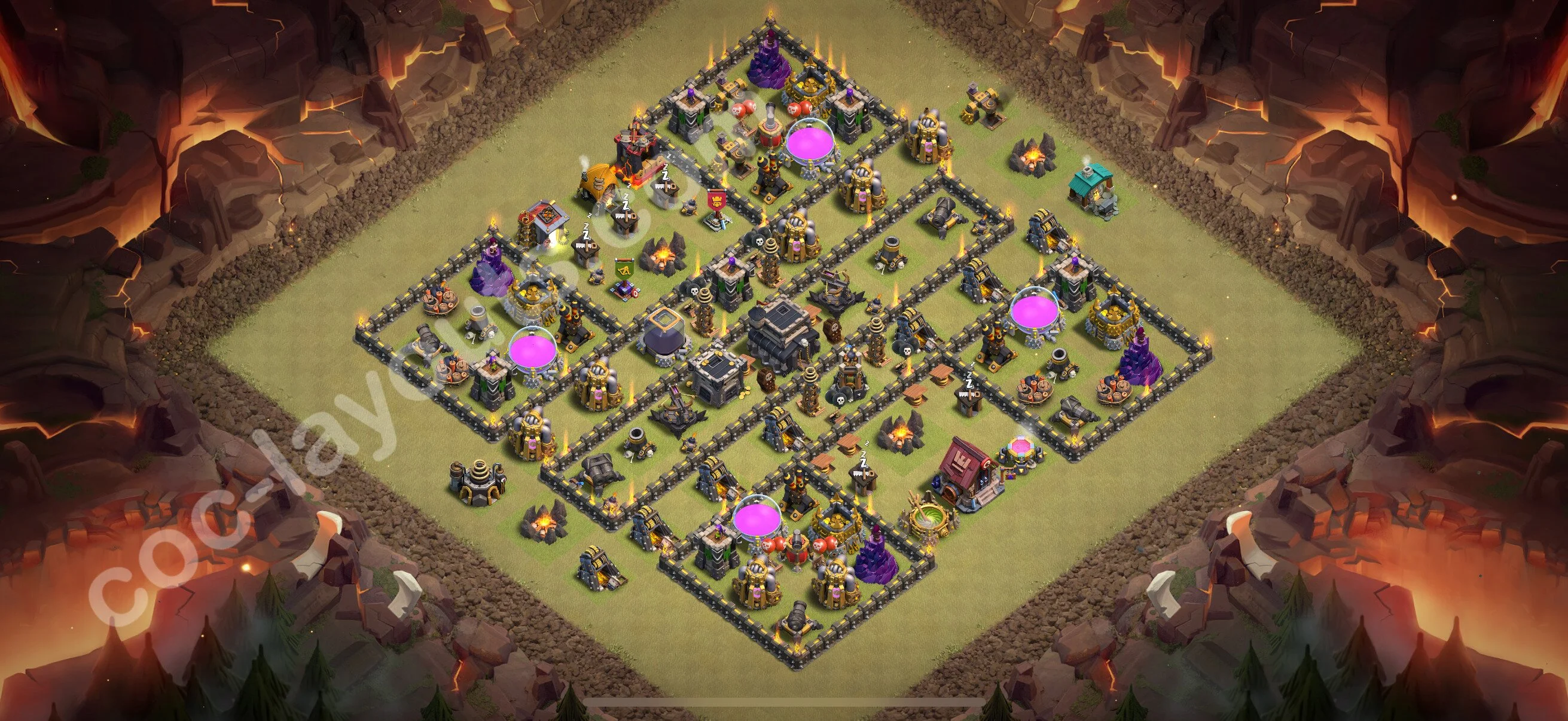 Top War Base TH9 with Link, Anti Everything, Hybrid - CWL Defence Plan 2026 - Clash of Clans - (#119) — Krieg BH9