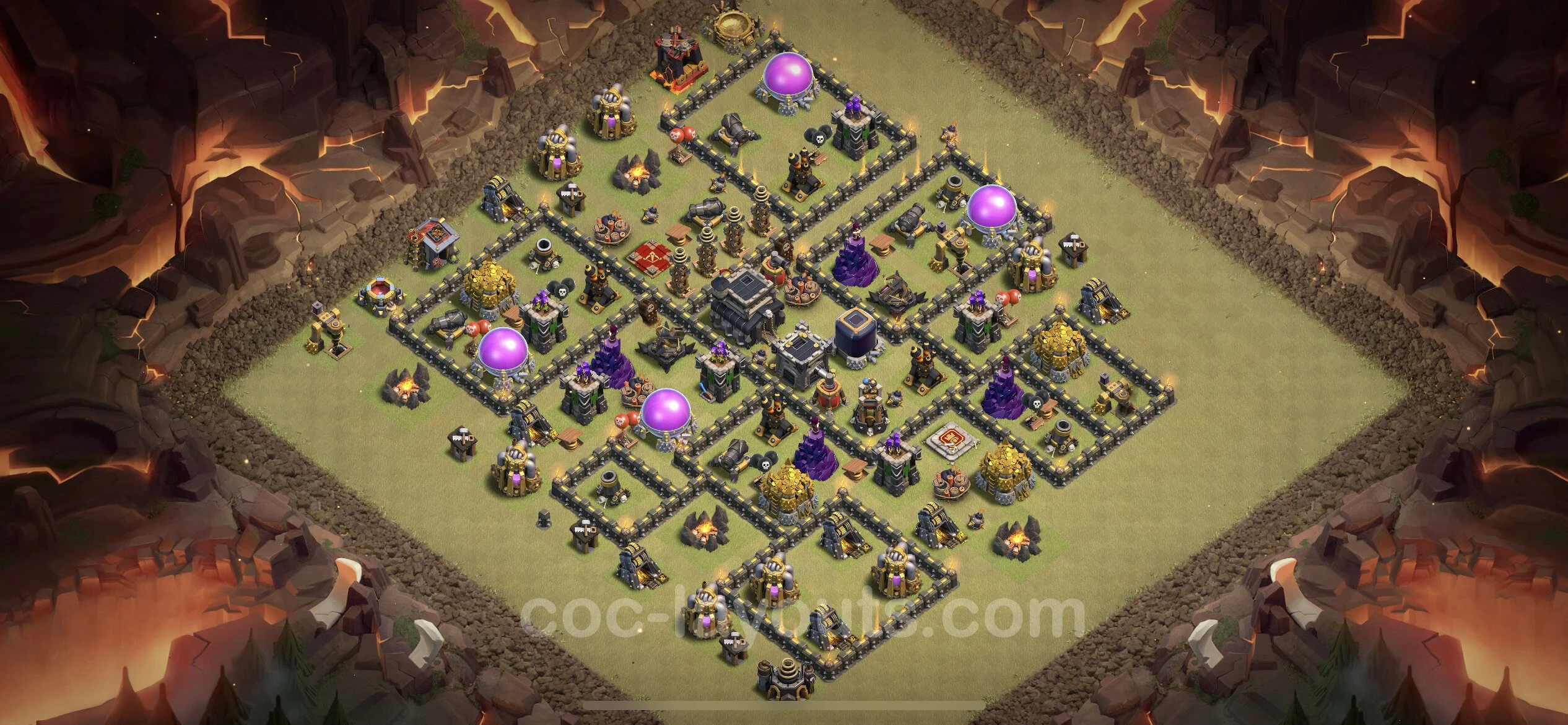 Top War Base TH9 with Link, Anti Everything, Hybrid - CWL Defence Plan - Clash of Clans - (#12) — Війна BH9