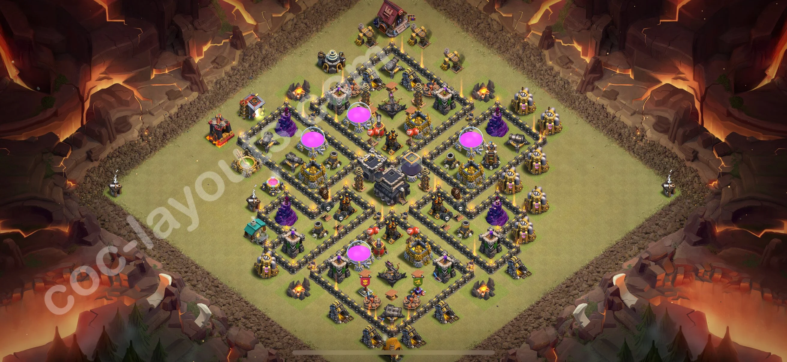 Top War Base TH9 with Link, Anti Everything - Anti 3 Stars CWL Plan 2026 - Clash of Clans - (#125) — Krieg BH9