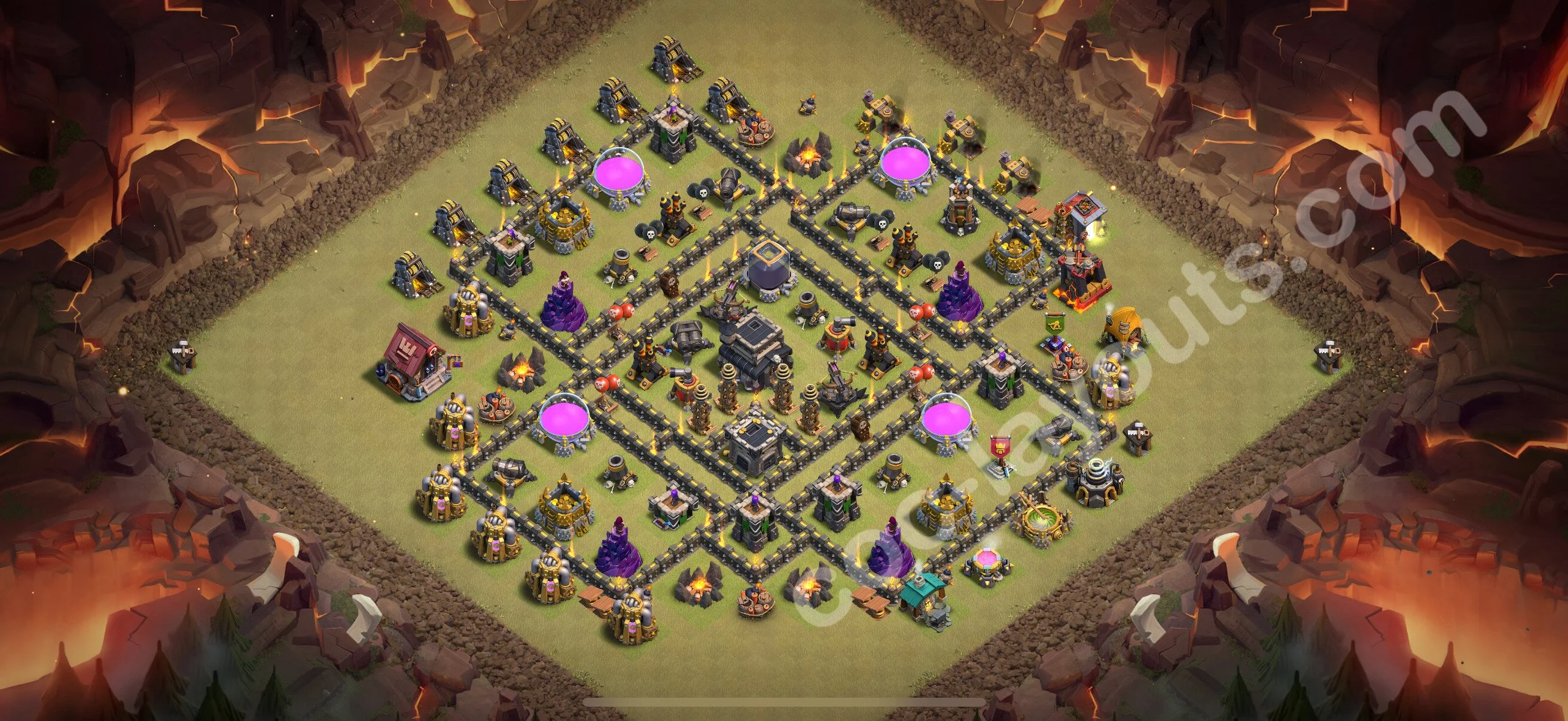 Top War Base TH9 with Link, Anti Everything - Anti 3 Stars CWL Plan 2026 - Clash of Clans - (#126) — Krieg BH9