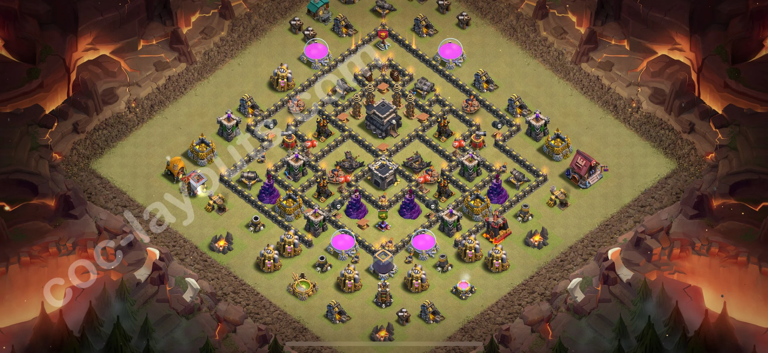 Top War Base TH9 with Link - Anti 2 Stars CWL Plan 2026 - Clash of Clans - (#128) — Війна TH9