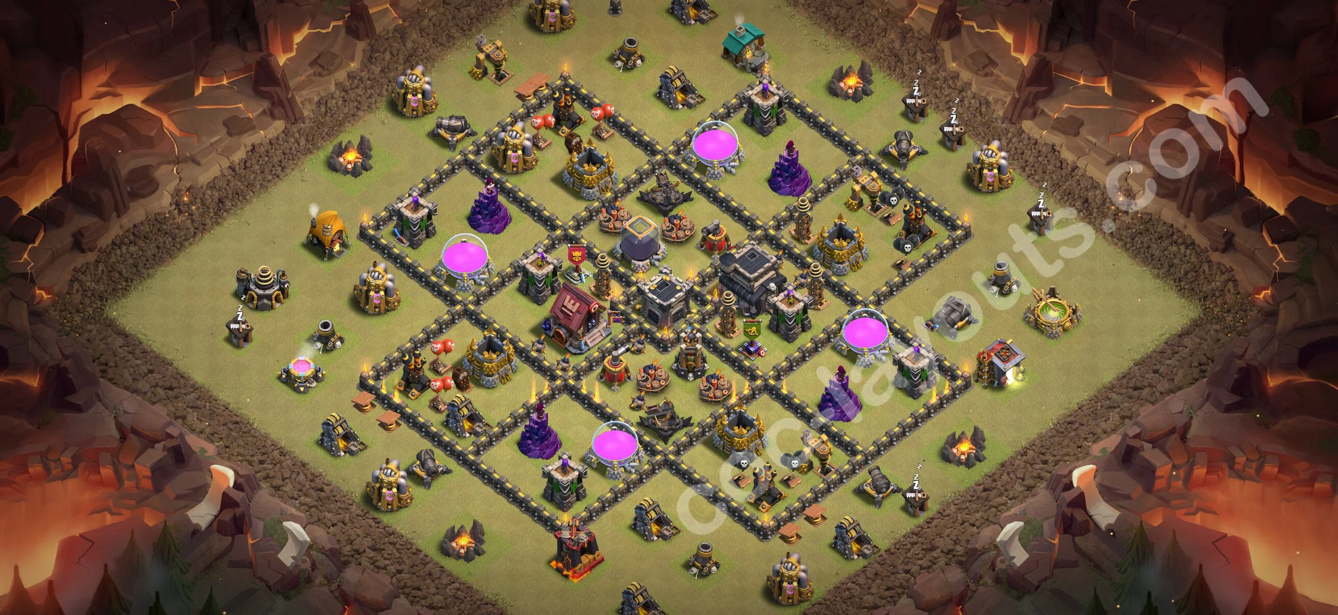Top War Base TH9 with Link, Anti Everything - Anti 2 Stars CWL Plan 2026 - Clash of Clans - (#129) — Savaş BH9