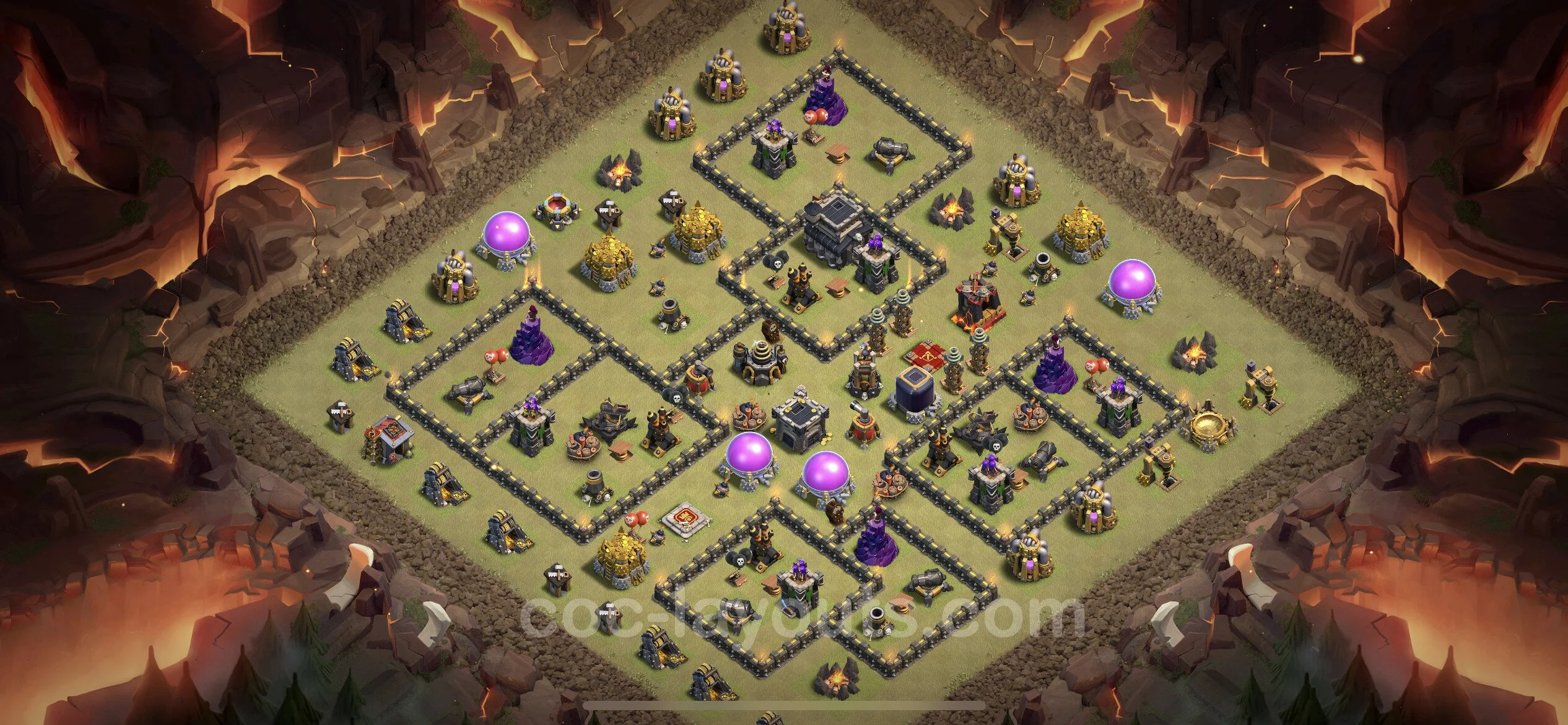 Top War Base TH9 with Link, Anti 3 Stars, Anti Everything - CWL Defence Plan - Clash of Clans - (#13) — Війна BH9