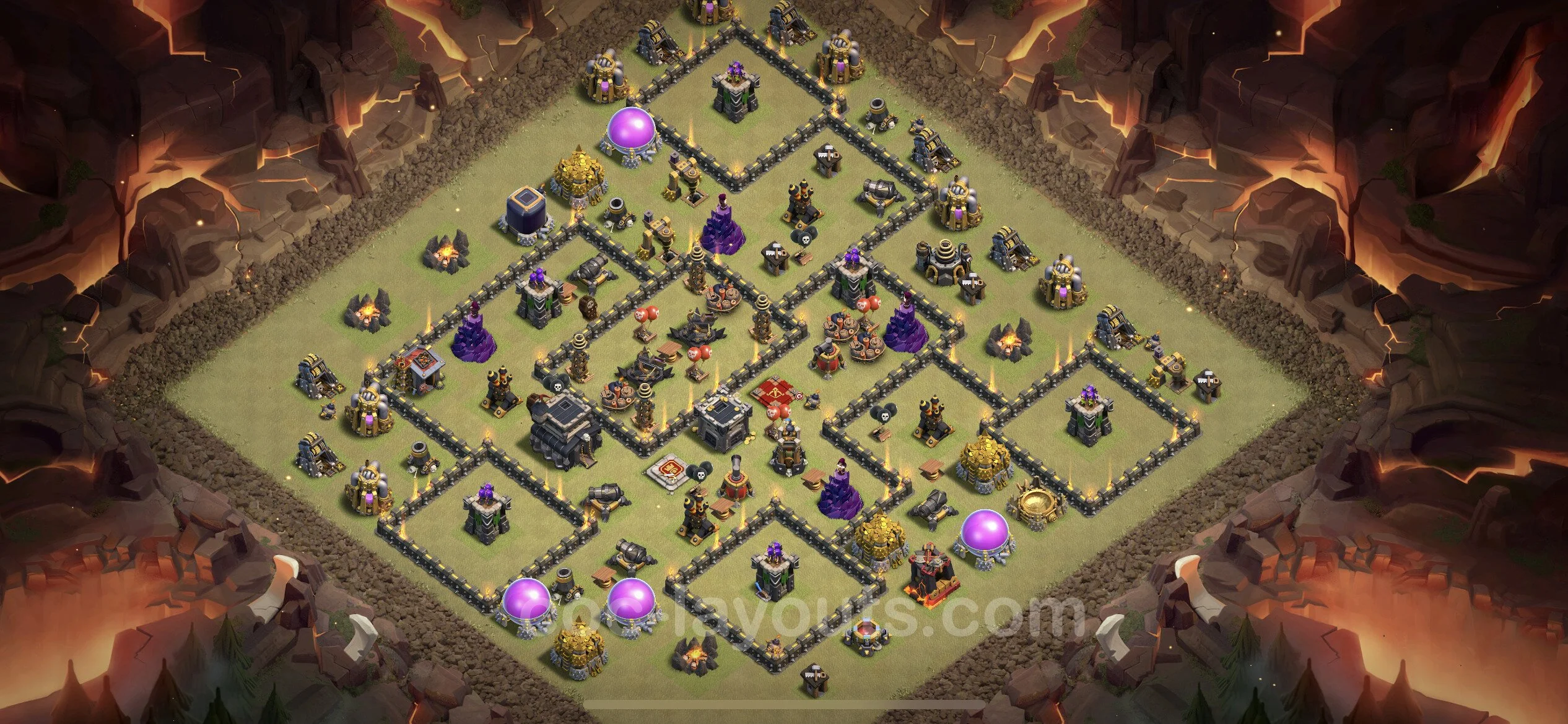 Top War Base TH9 with Link - Max Levels CWL Plan - Clash of Clans - (#15) — Війна BH9