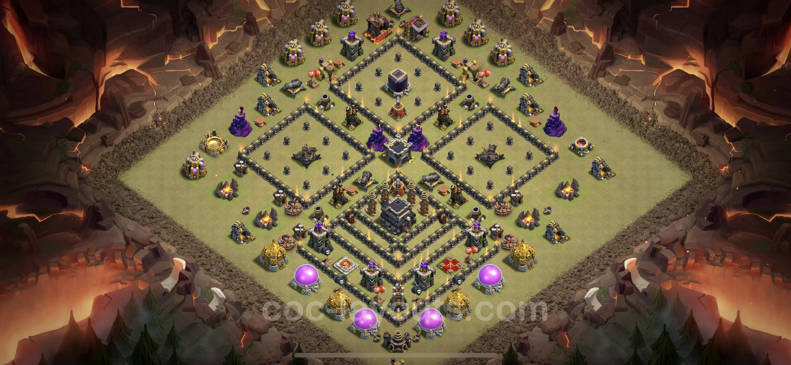 Top War Base TH9 with Link, Anti 3 Stars, Anti Everything - CWL Defence Plan - Clash of Clans - (#18) — Війна BH9