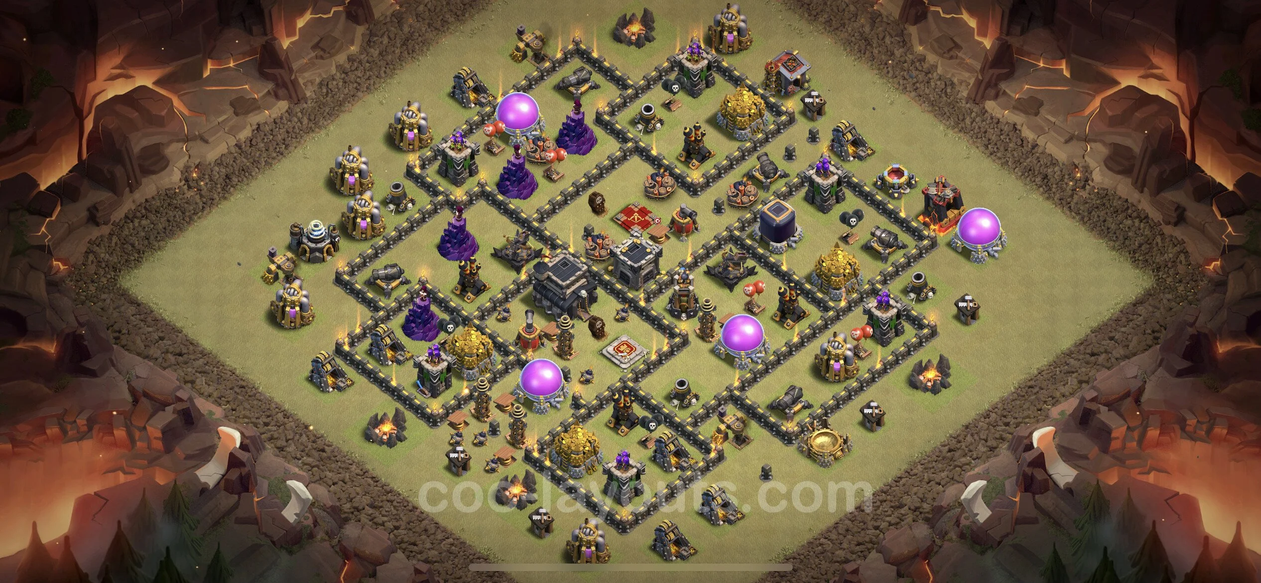 Top War Base TH9 with Link, Anti Everything - CWL Defence Plan - Clash of Clans - (#20) — Війна BH9