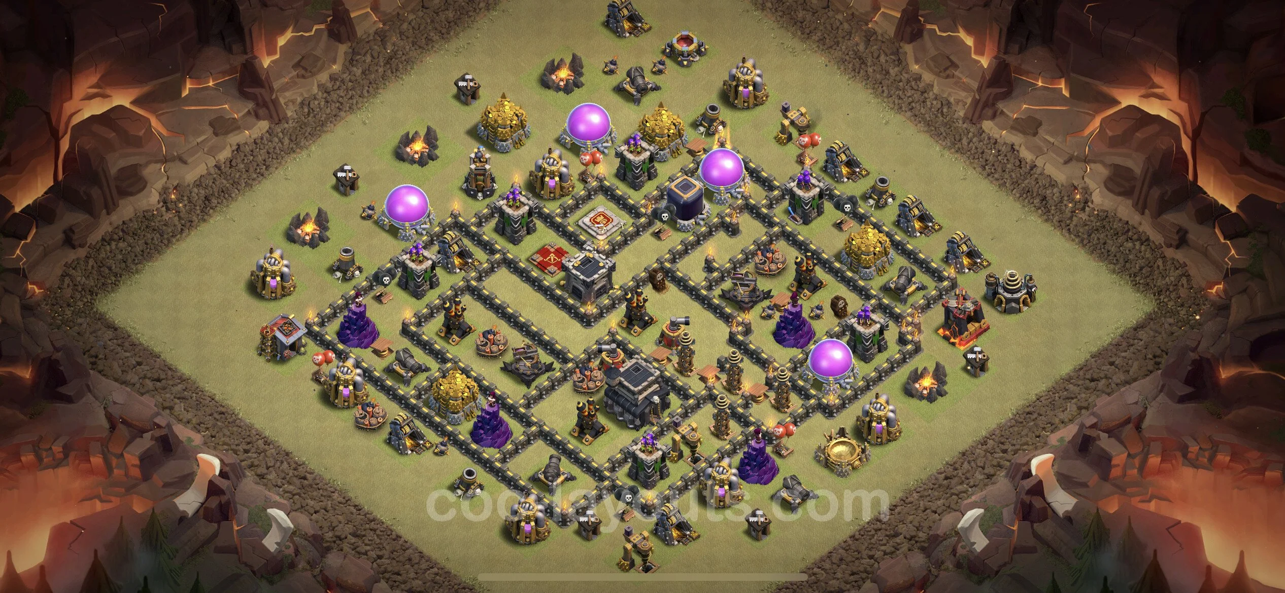 Top War Base TH9 with Link, Anti Everything - CWL Defence Plan - Clash of Clans - (#30) — Війна BH9
