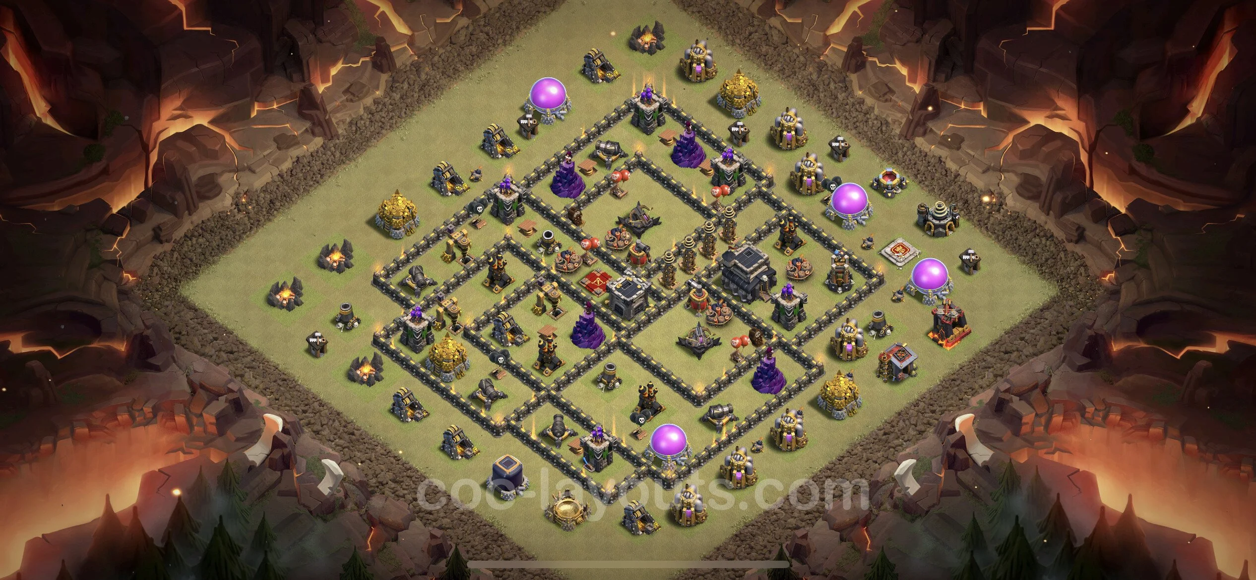 Top War Base TH9 with Link, Anti Everything - CWL Defence Plan - Clash of Clans - (#56) — Війна BH9