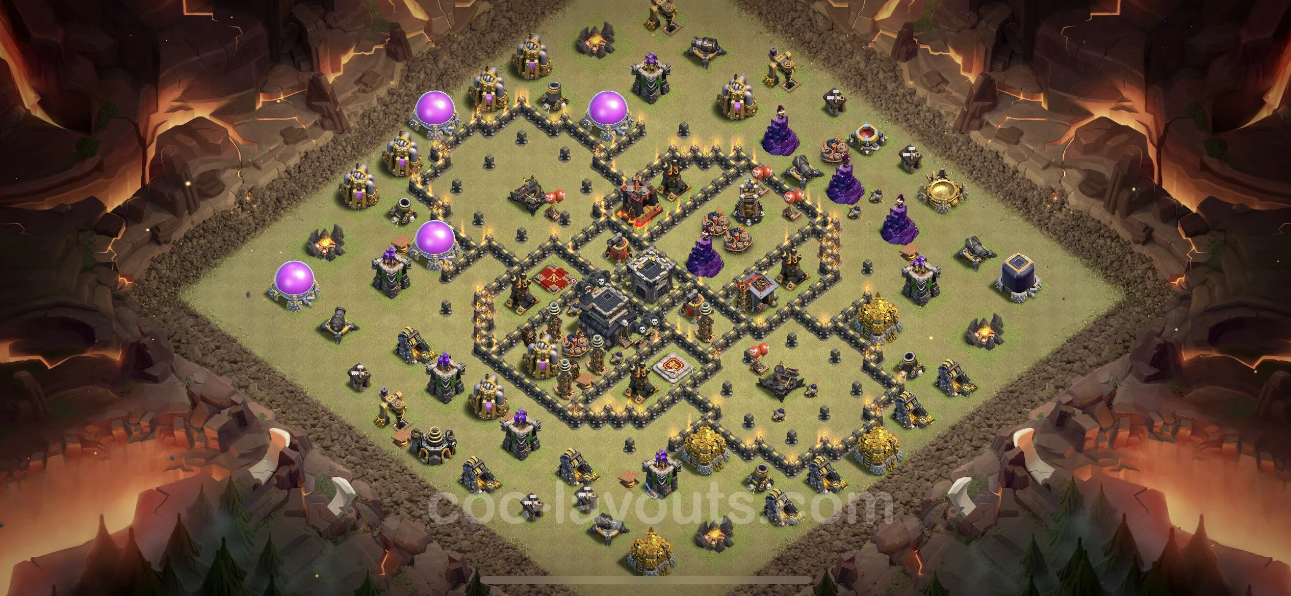 Top War Base TH9 with Link, Anti Everything - CWL Defence Plan - Clash of Clans - (#58) — Війна BH9