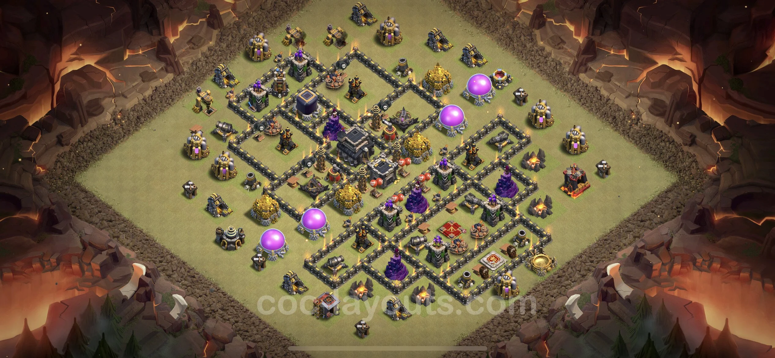 Top War Base TH9 with Link, Anti Everything - CWL Defence Plan - Clash of Clans - (#68) — Війна BH9