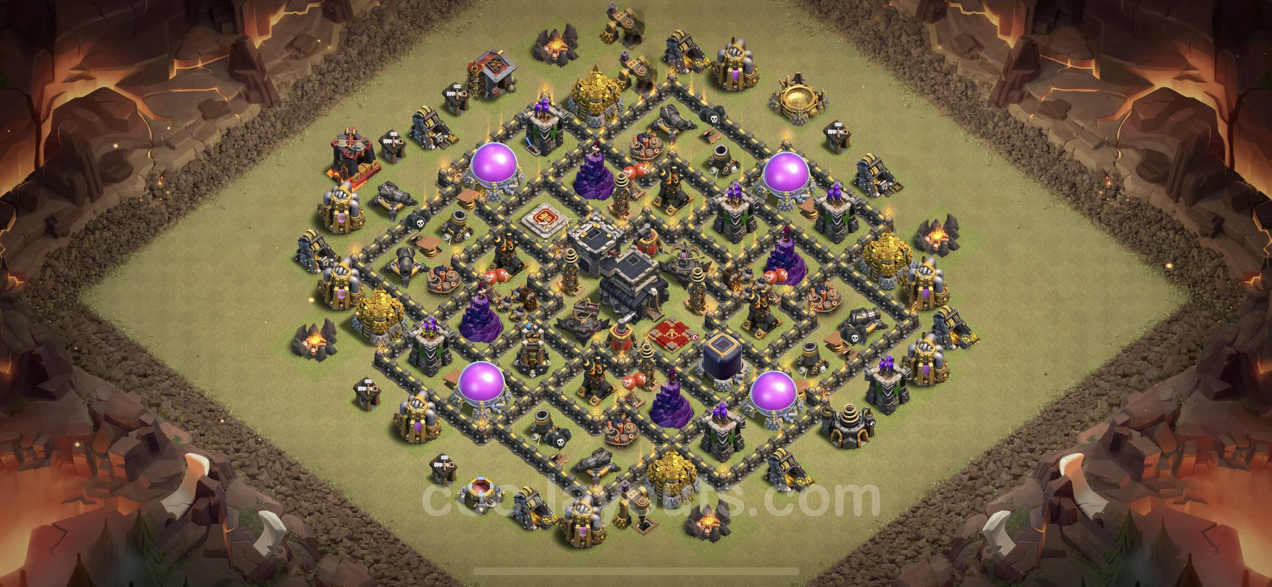 Top War Base TH9 with Link, Anti Air / Dragon - Anti 2 Stars CWL Plan - Clash of Clans - (#69) — Війна BH9